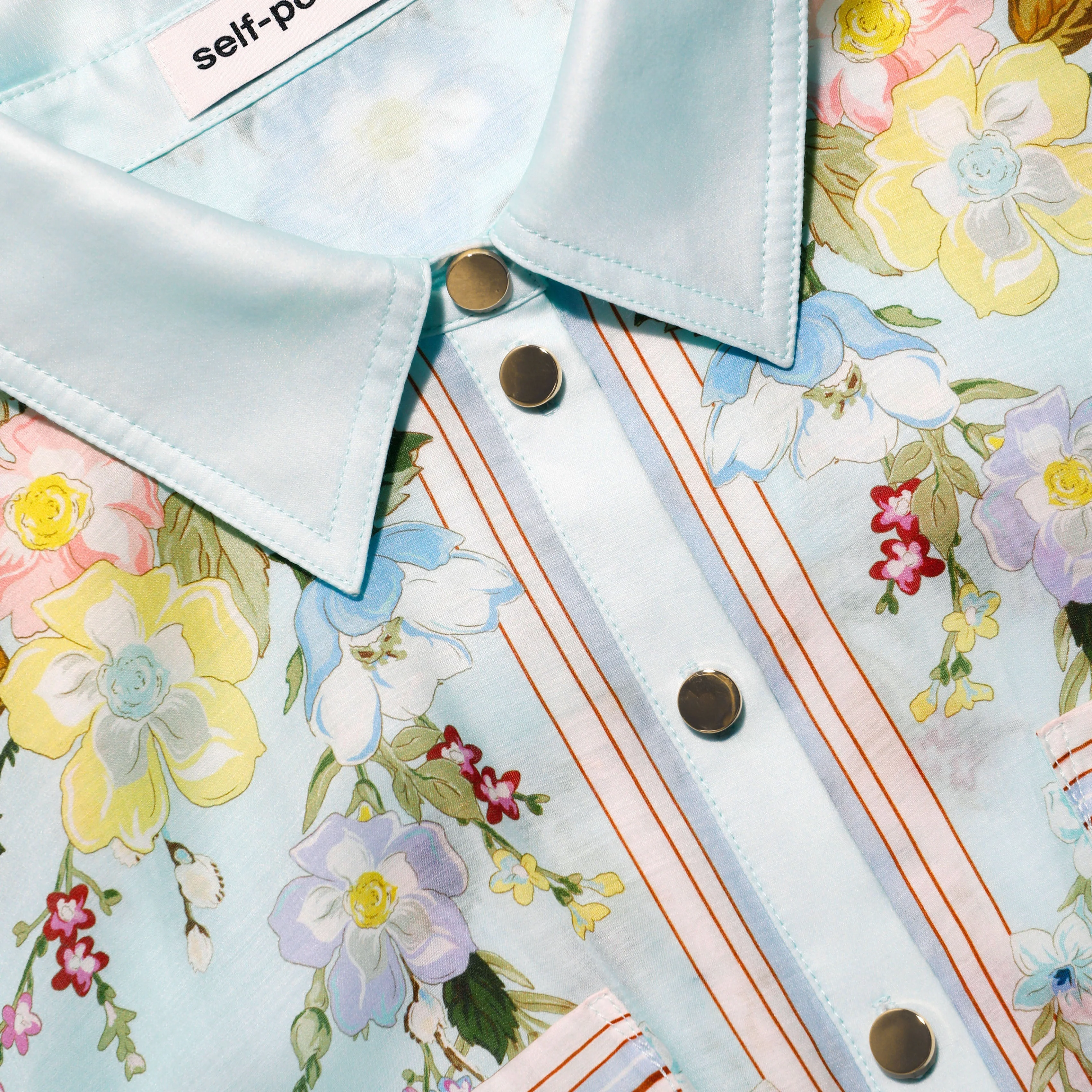 Mint Floral Organza Midi Dress - Image 5