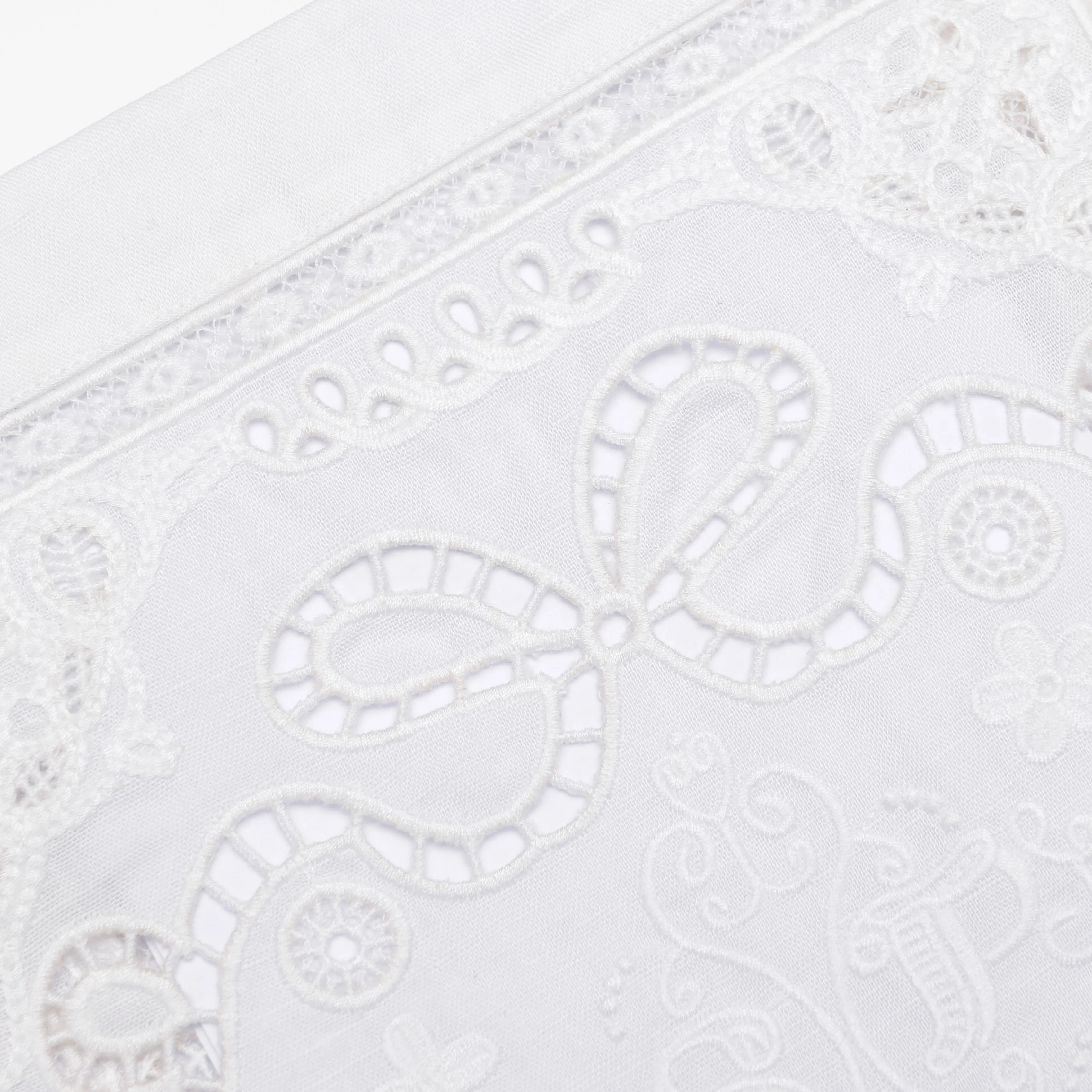 White Embroidered Mini Dress - Image 5