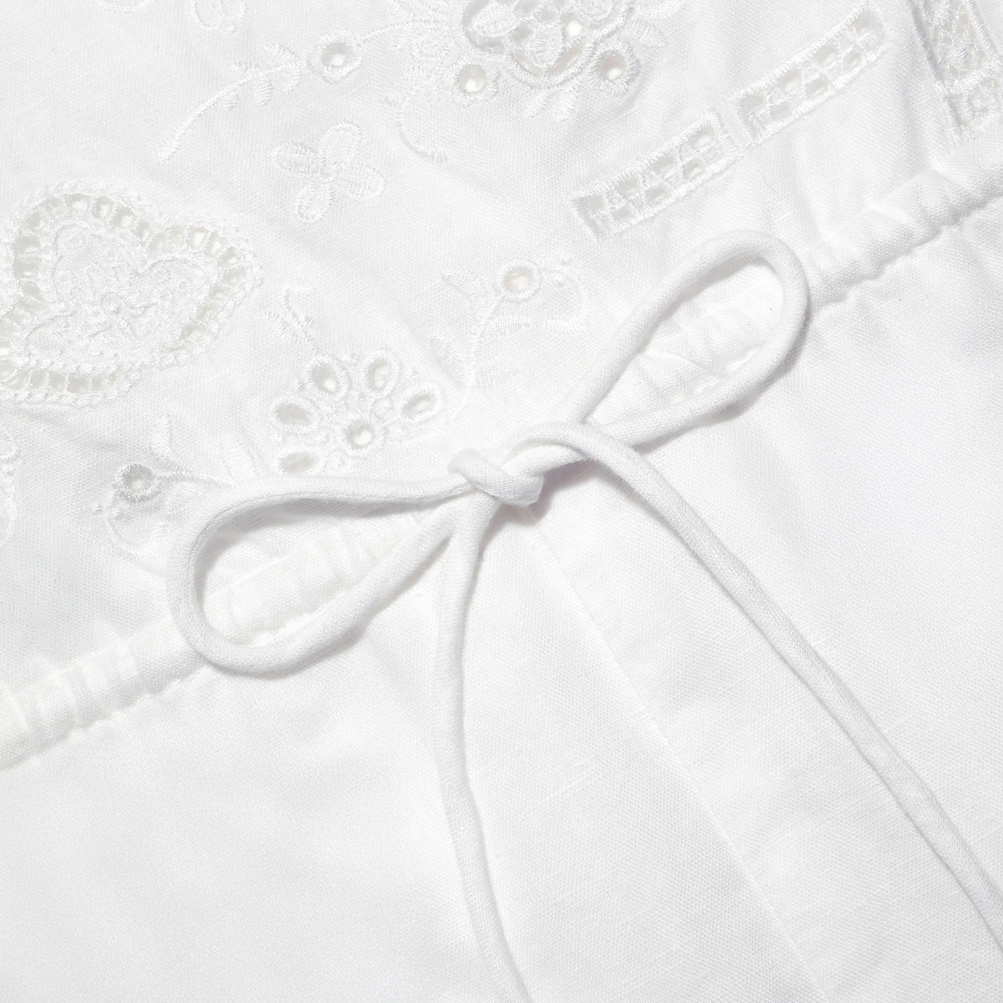 White Embroidered Playsuit - Image 5