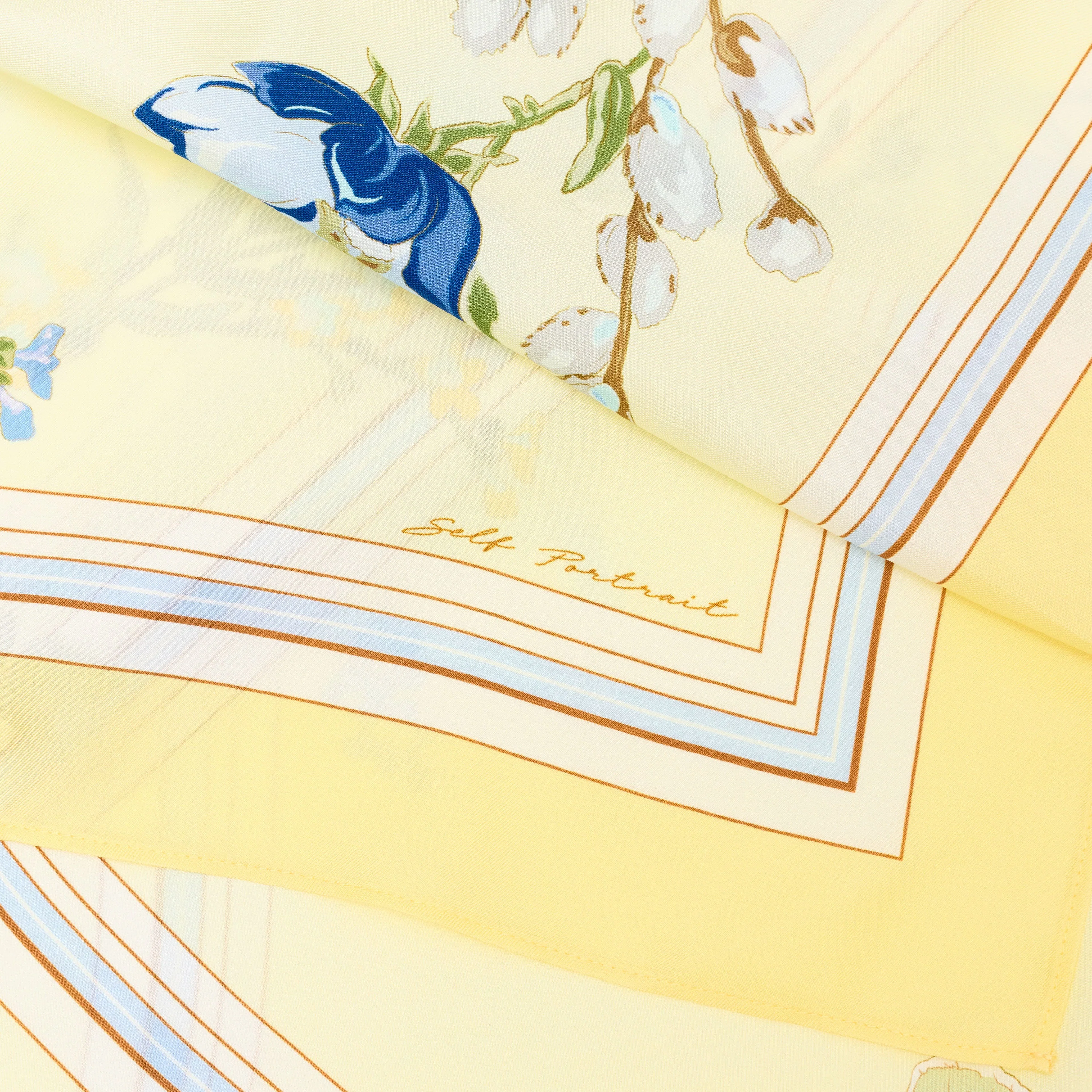 Yellow Floral Scarf - Image 2