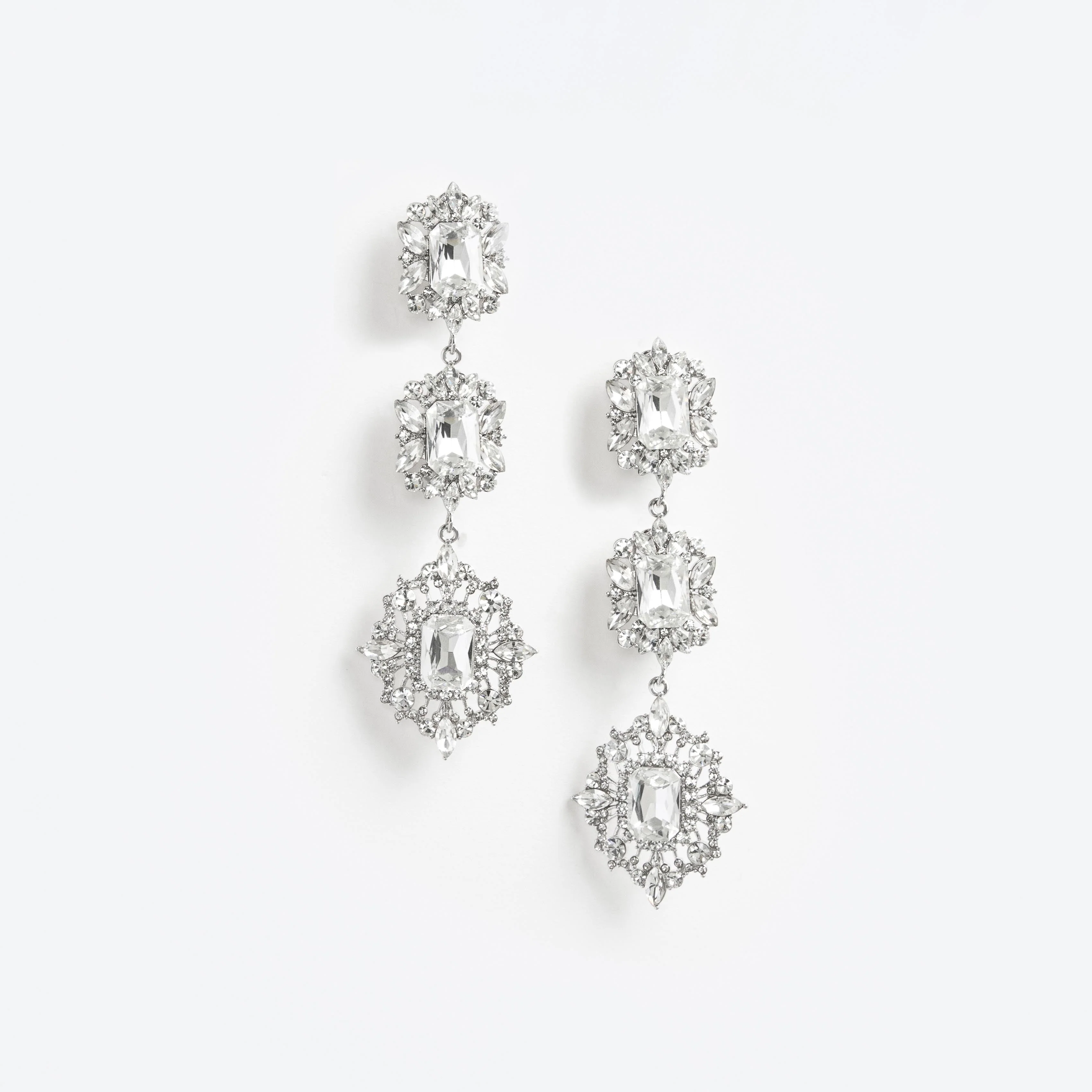 Crystal Tiered Earrings
