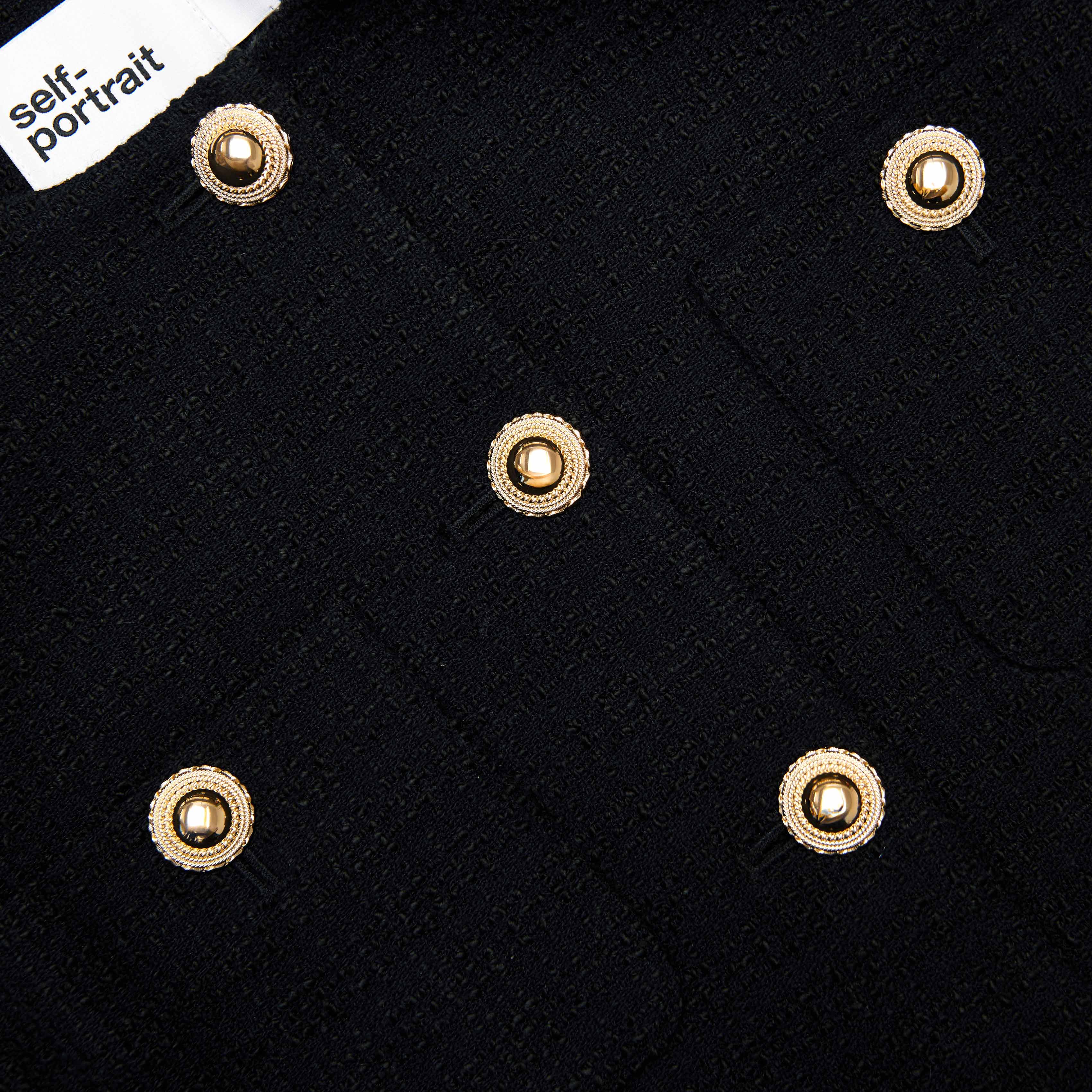 Black Boucle Fur Cuff Jacket - Image 5