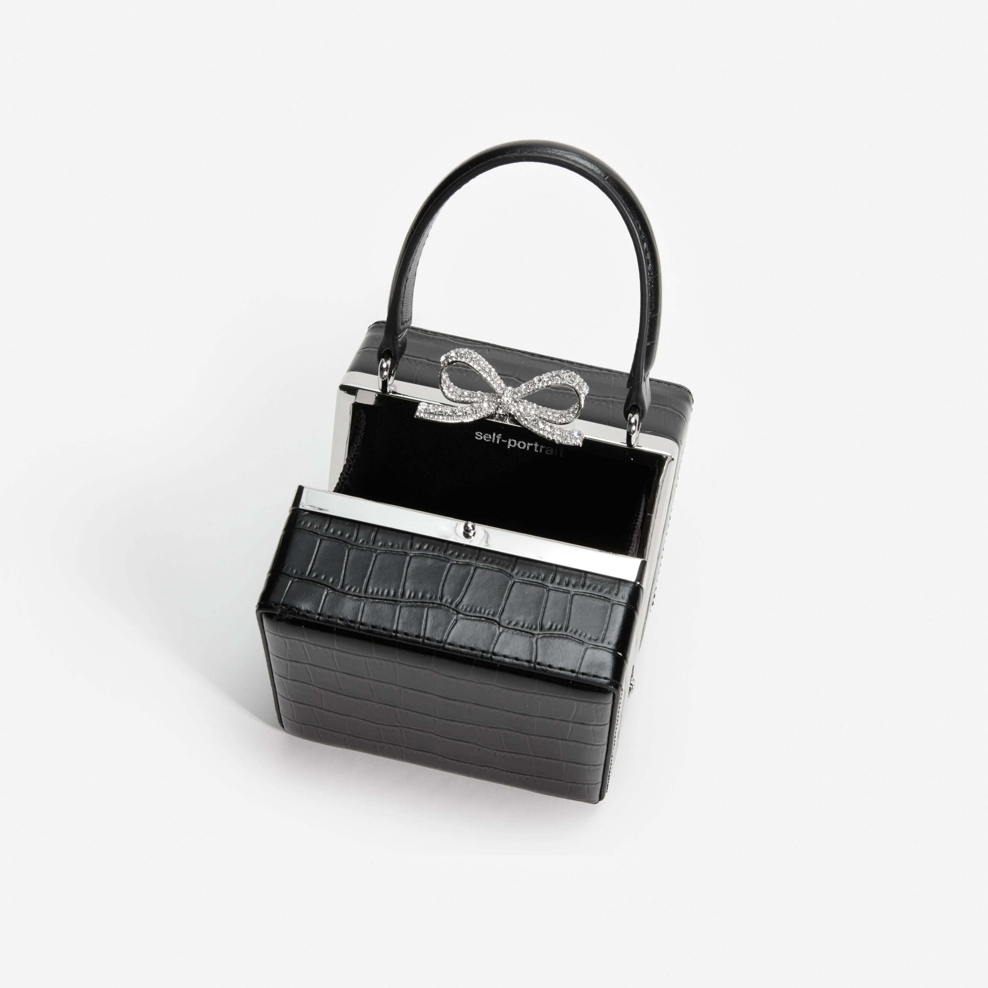 Black Croc Micro Bag - Image 4