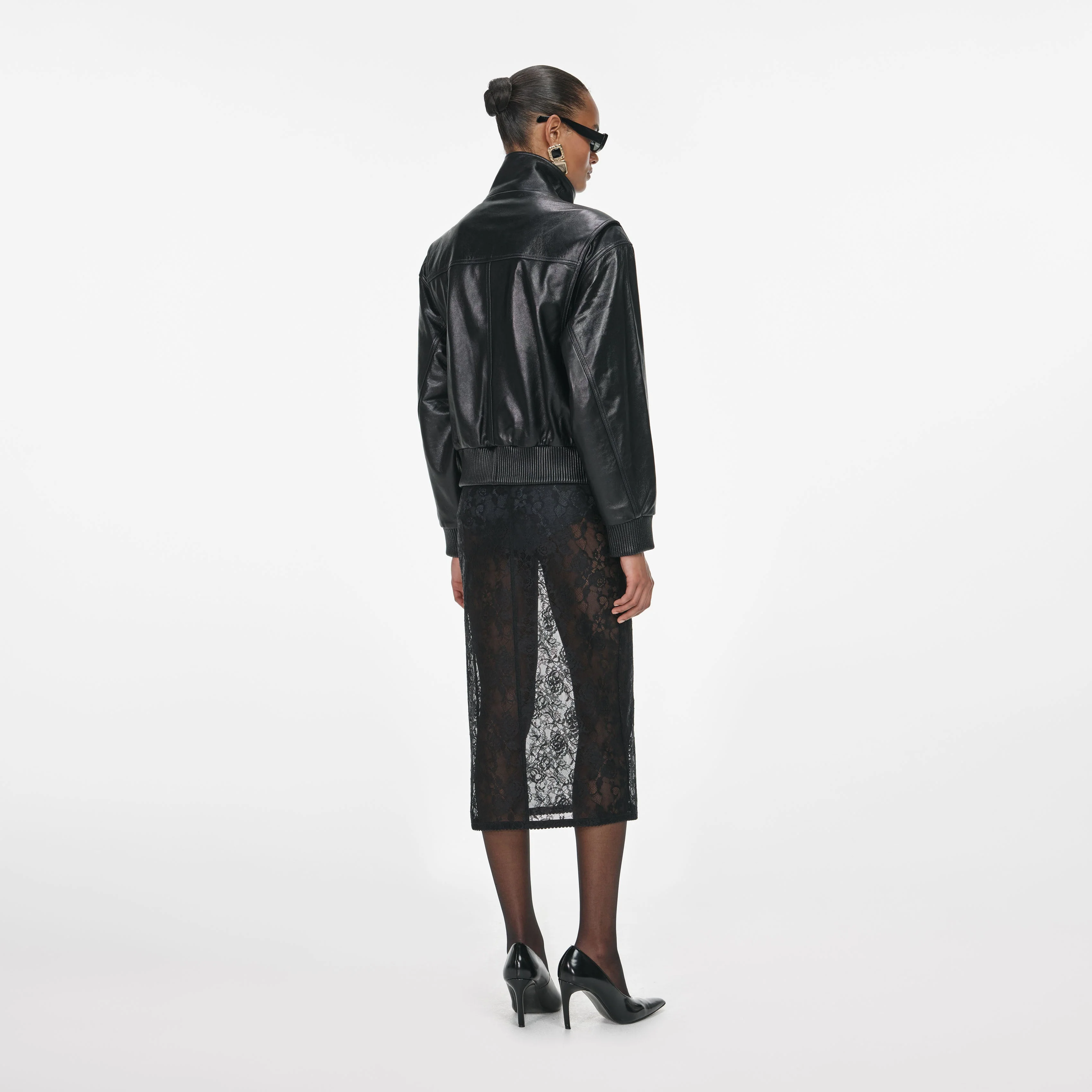 Black Leather Jacket - Image 3