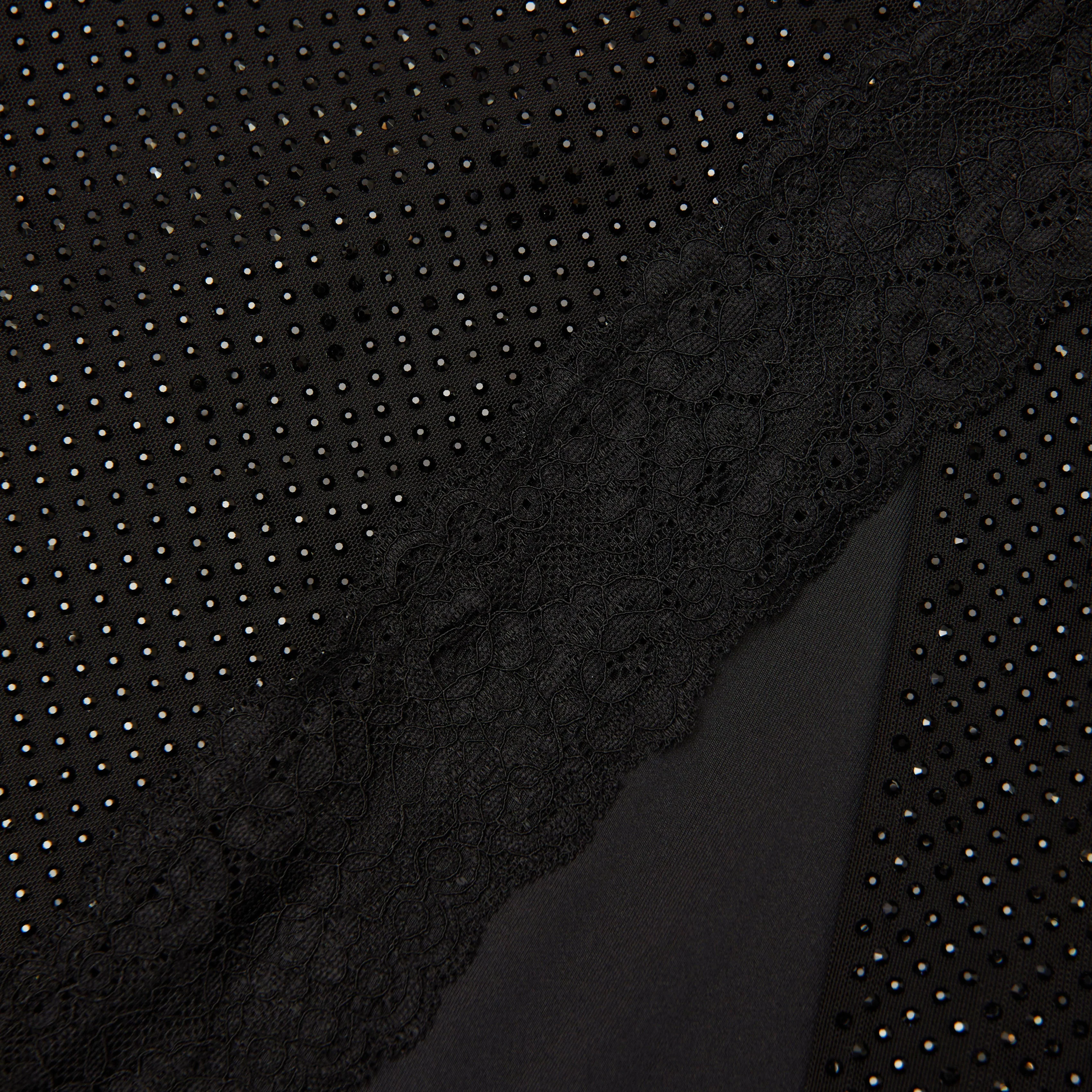 Black Rhinestone Midi Skirt - Image 5