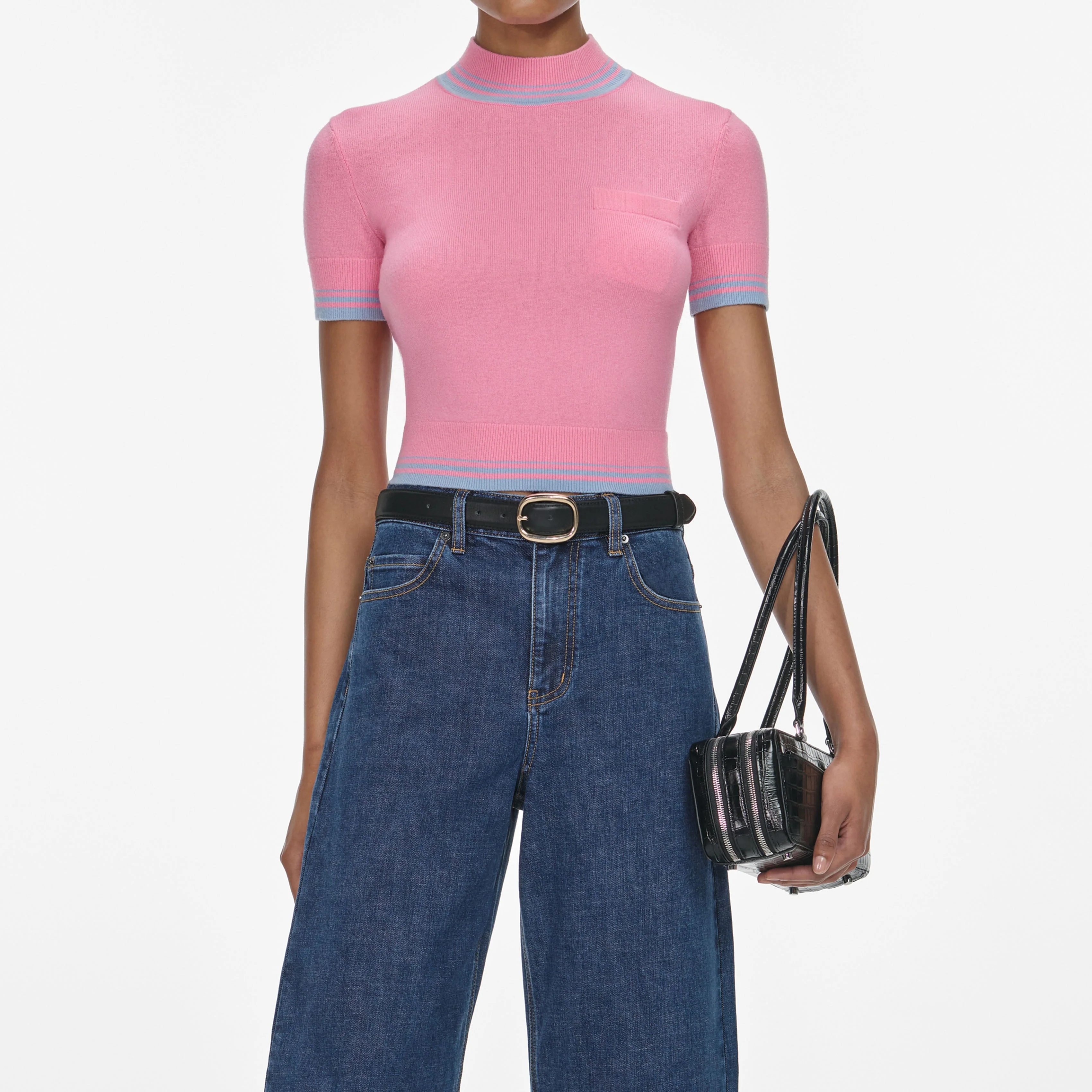 Blue Barrel Leg Jeans - Image 4
