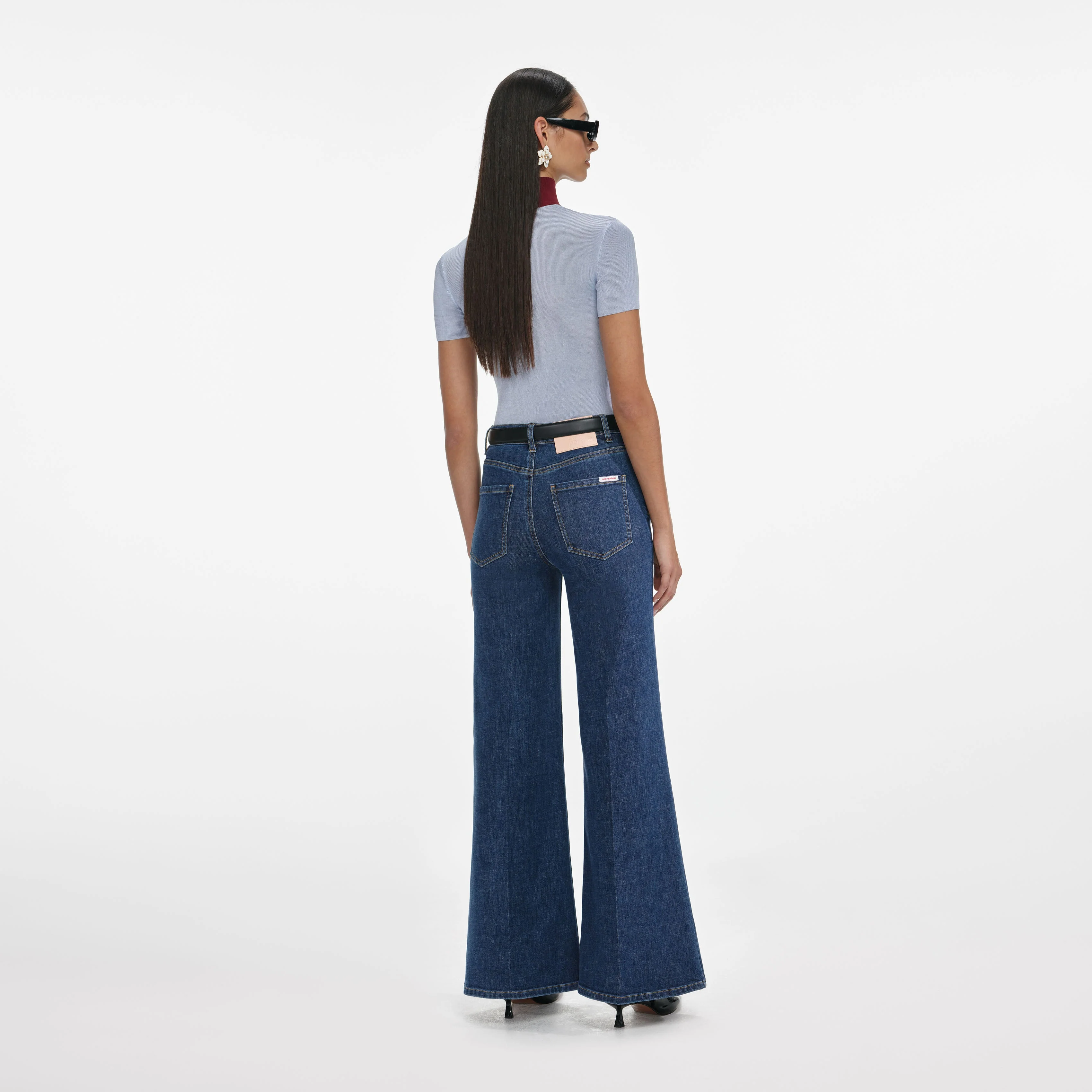 Blue Flared Jeans - Image 3