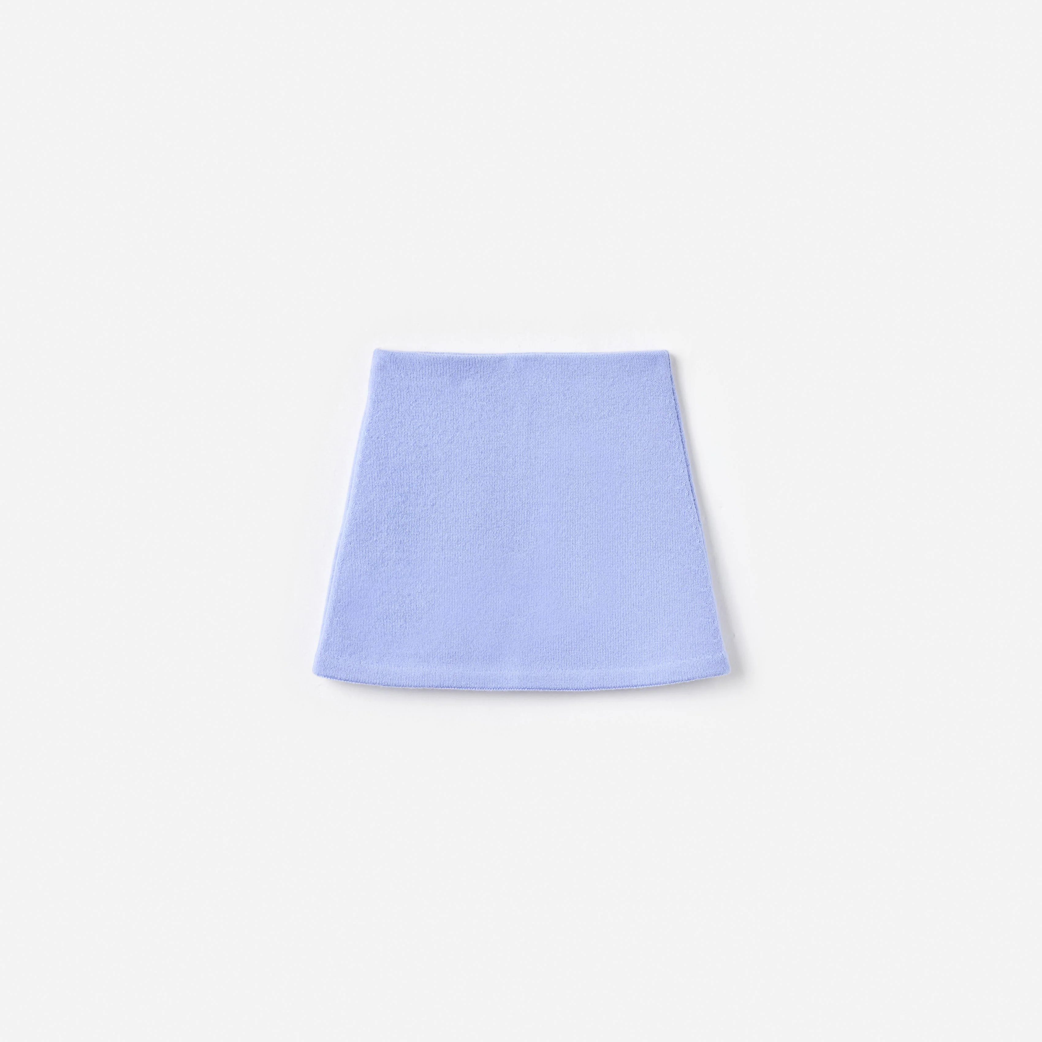 Blue Floral Knit Skirt - Image 2