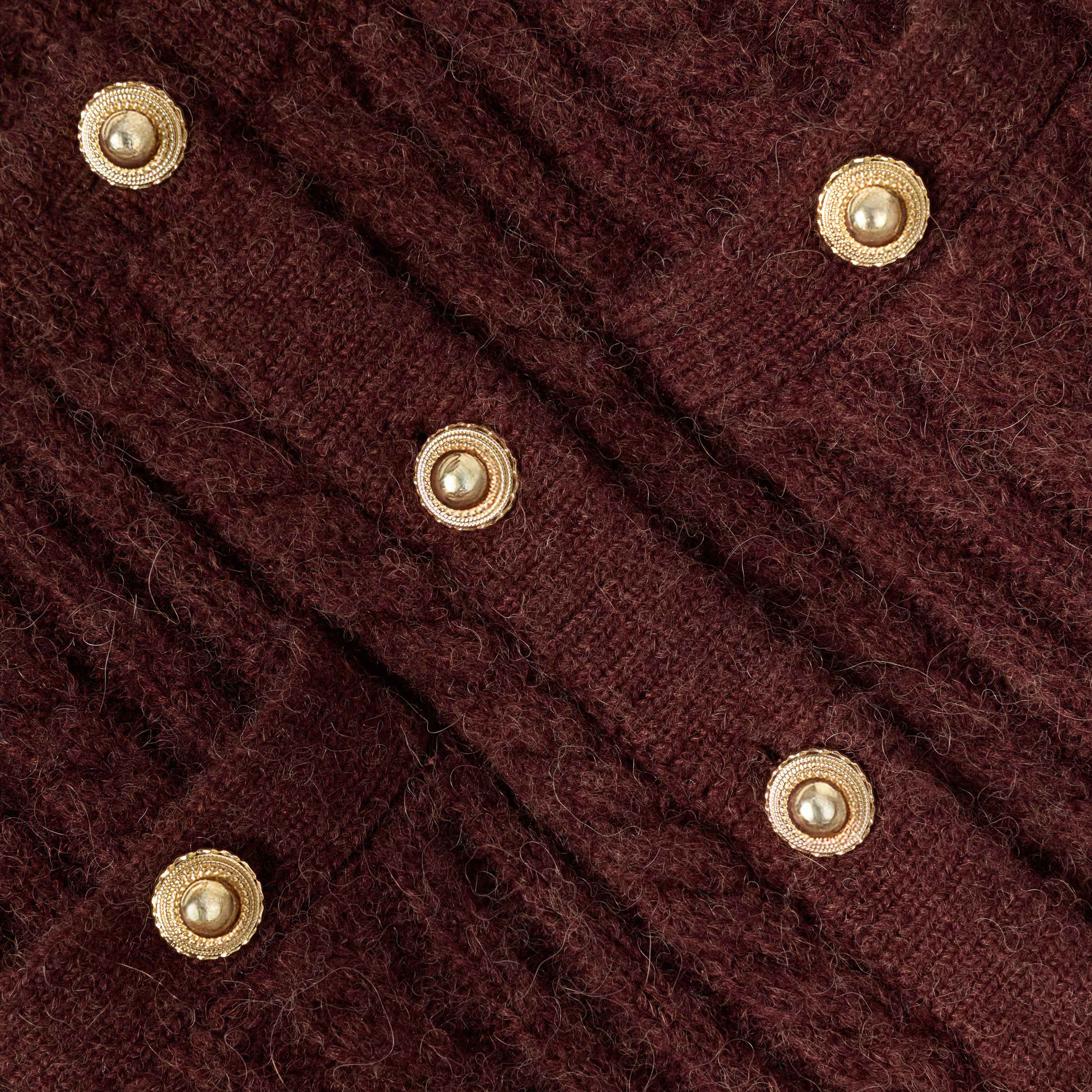 Brown Alpaca Knit Dress - Image 4