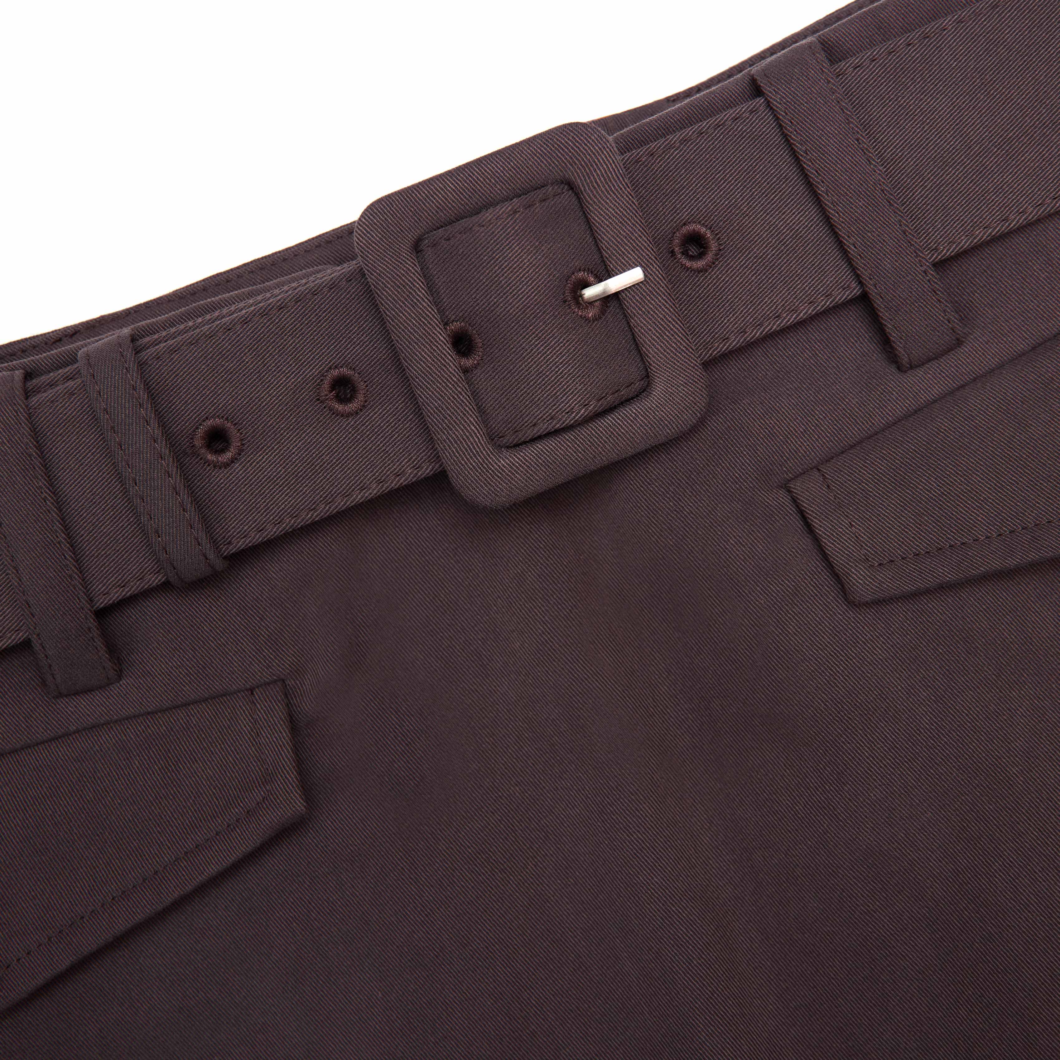 Brown Cotton Skort - Image 5
