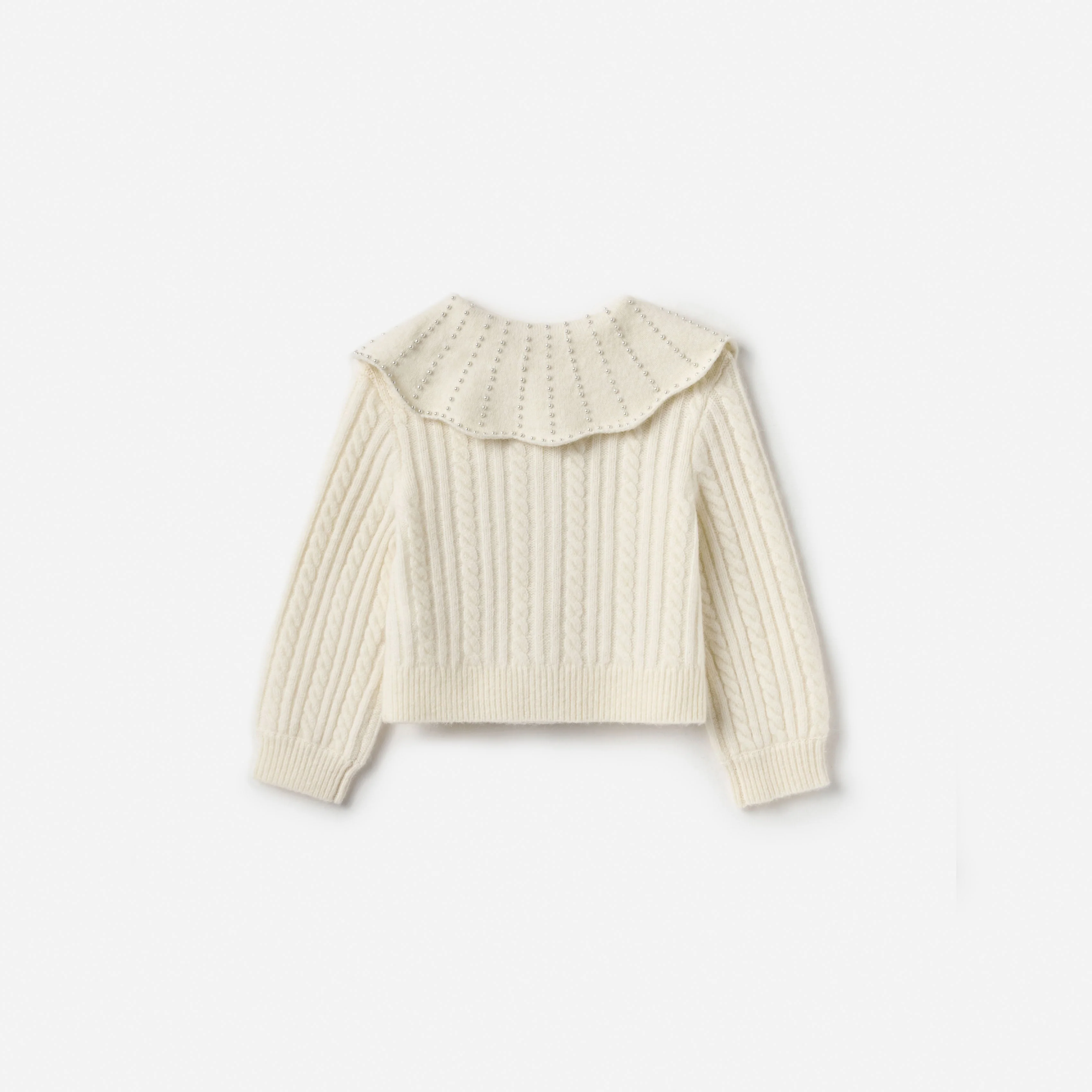 Cream Alpaca Cardigan - Image 2