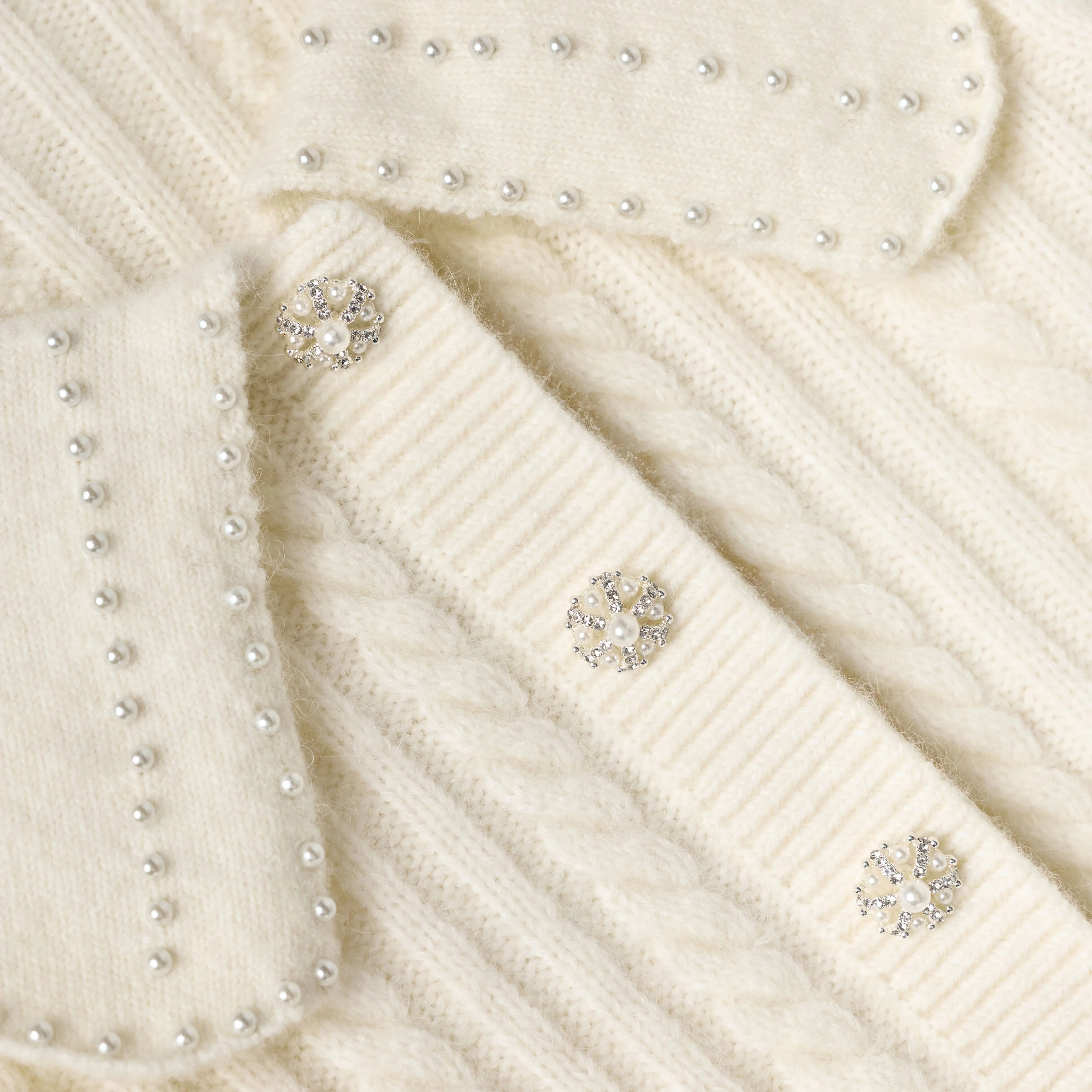 Cream Alpaca Cardigan - Image 4