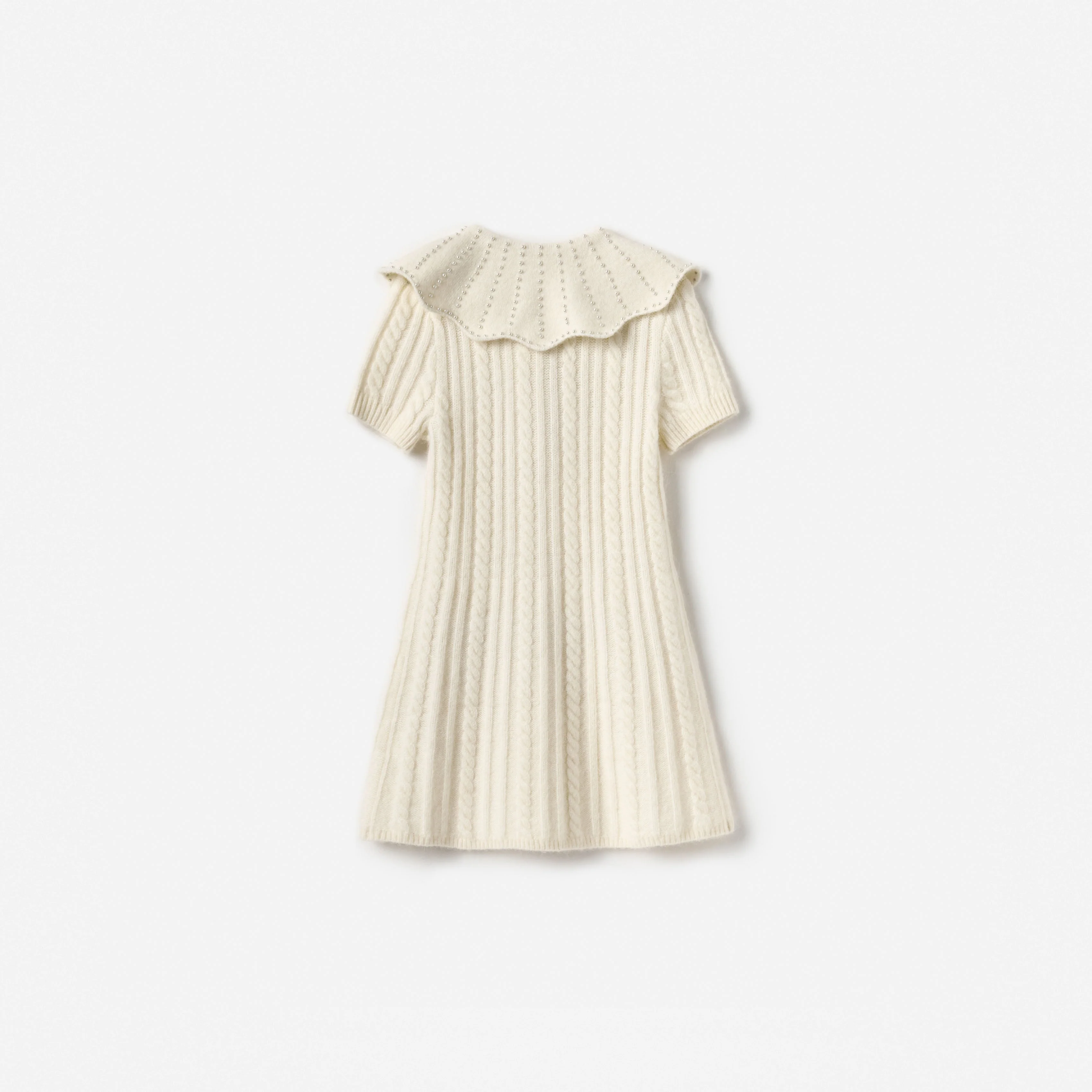 Cream Alpaca Knit Dress - Image 2