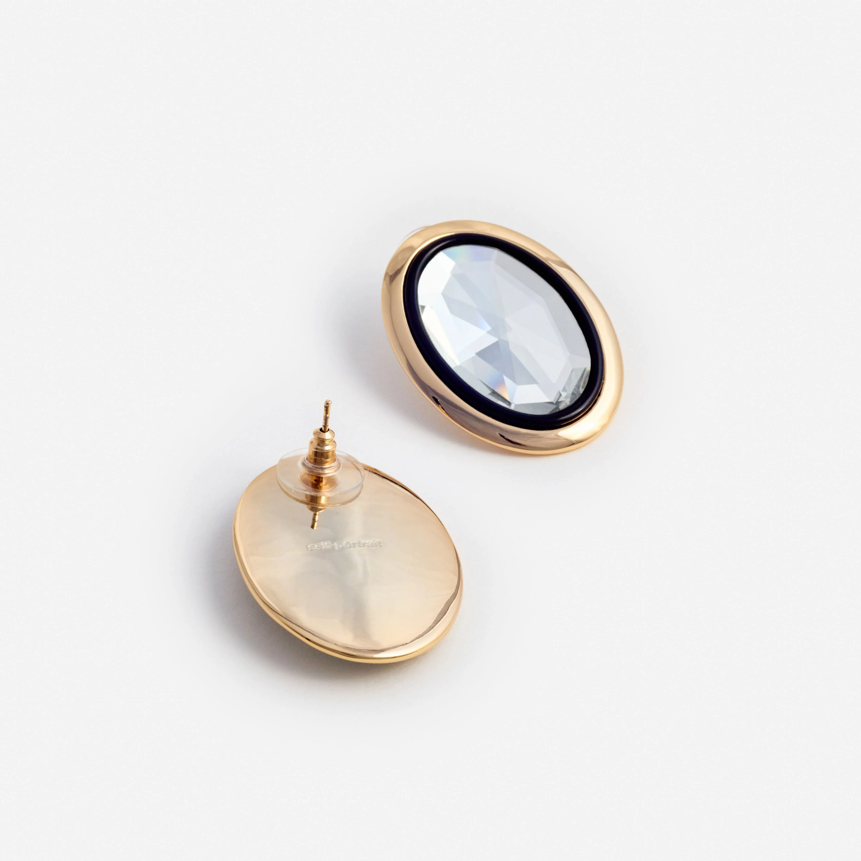 Crystal Oval Earrings - Image 3