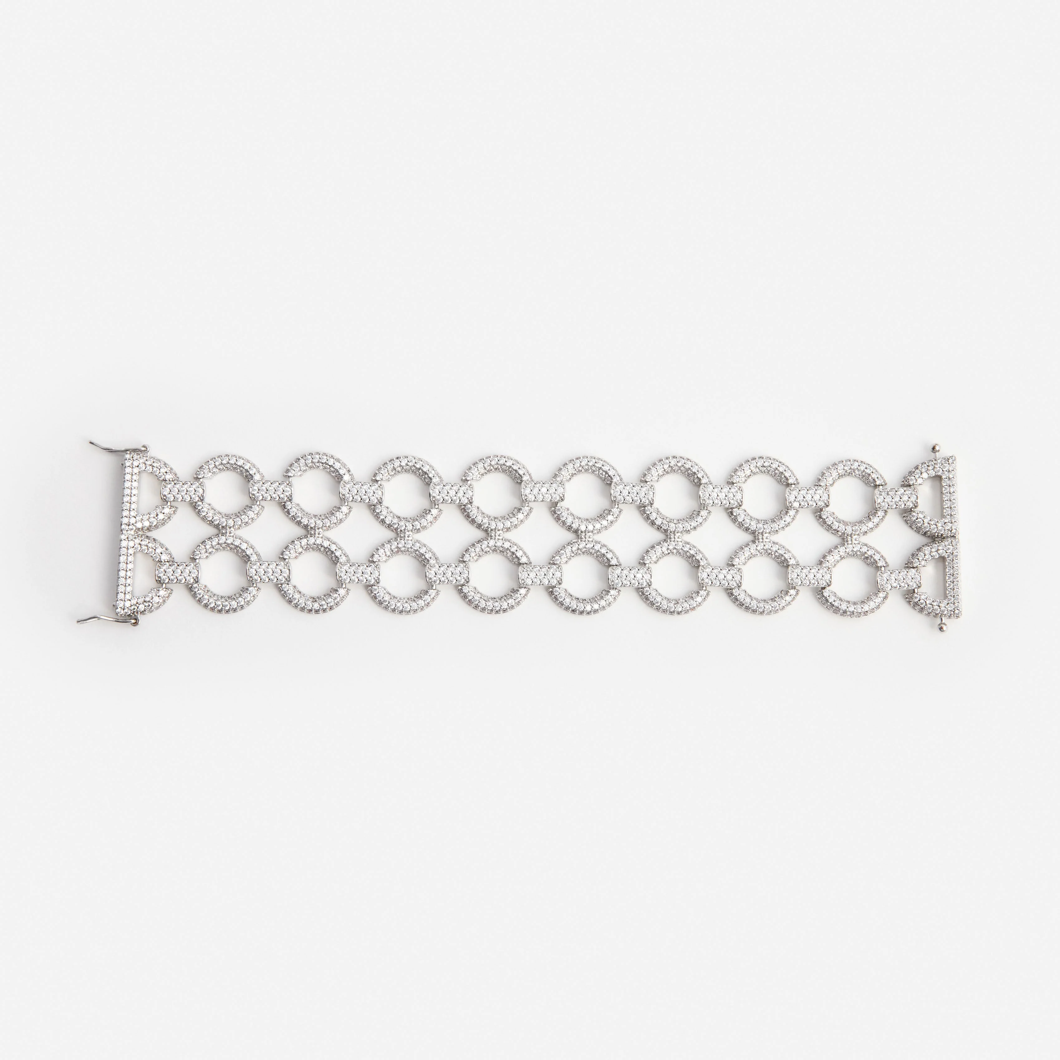 Double Crystal Link Bracelet - Image 4