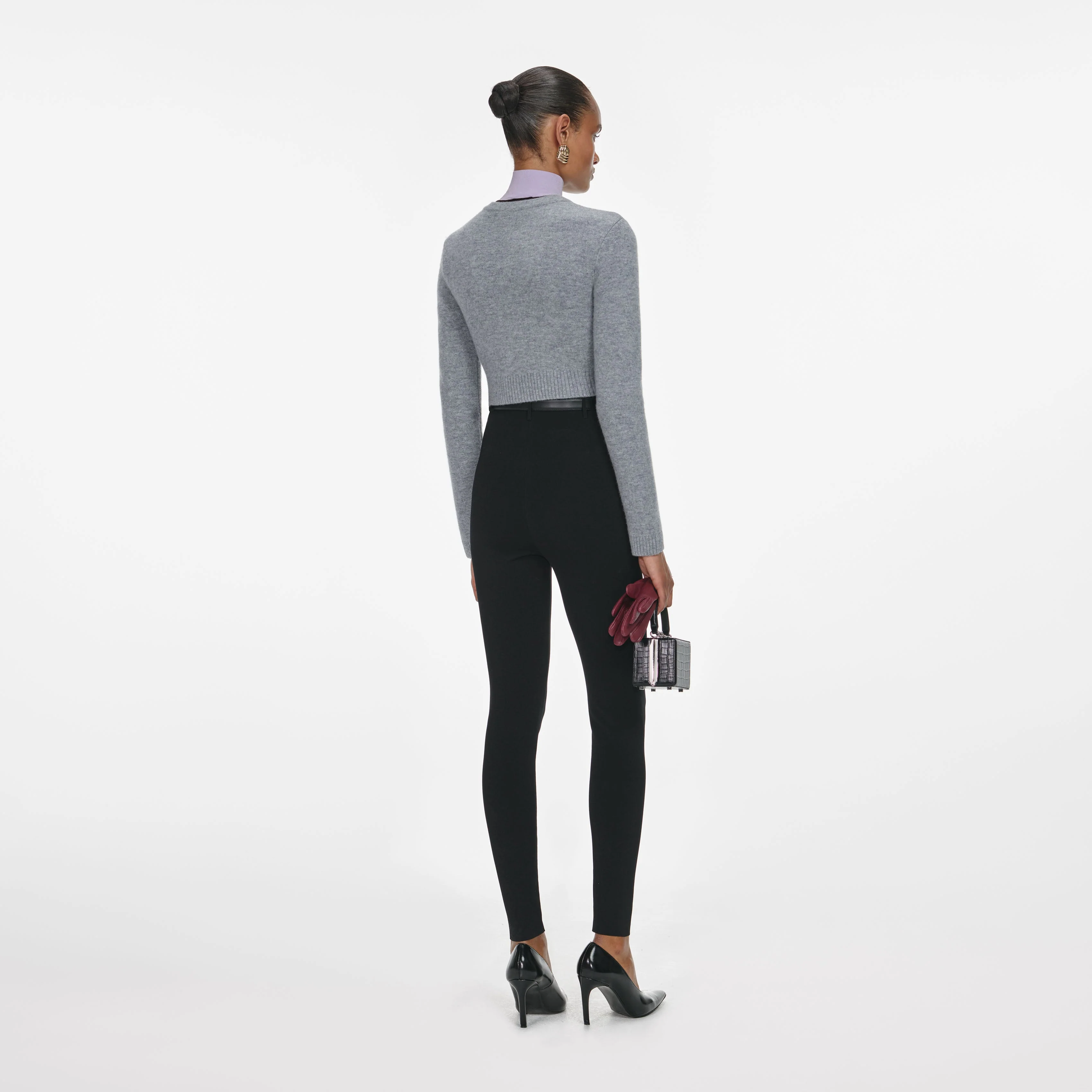 Grey Wool Cardigan - Image 3