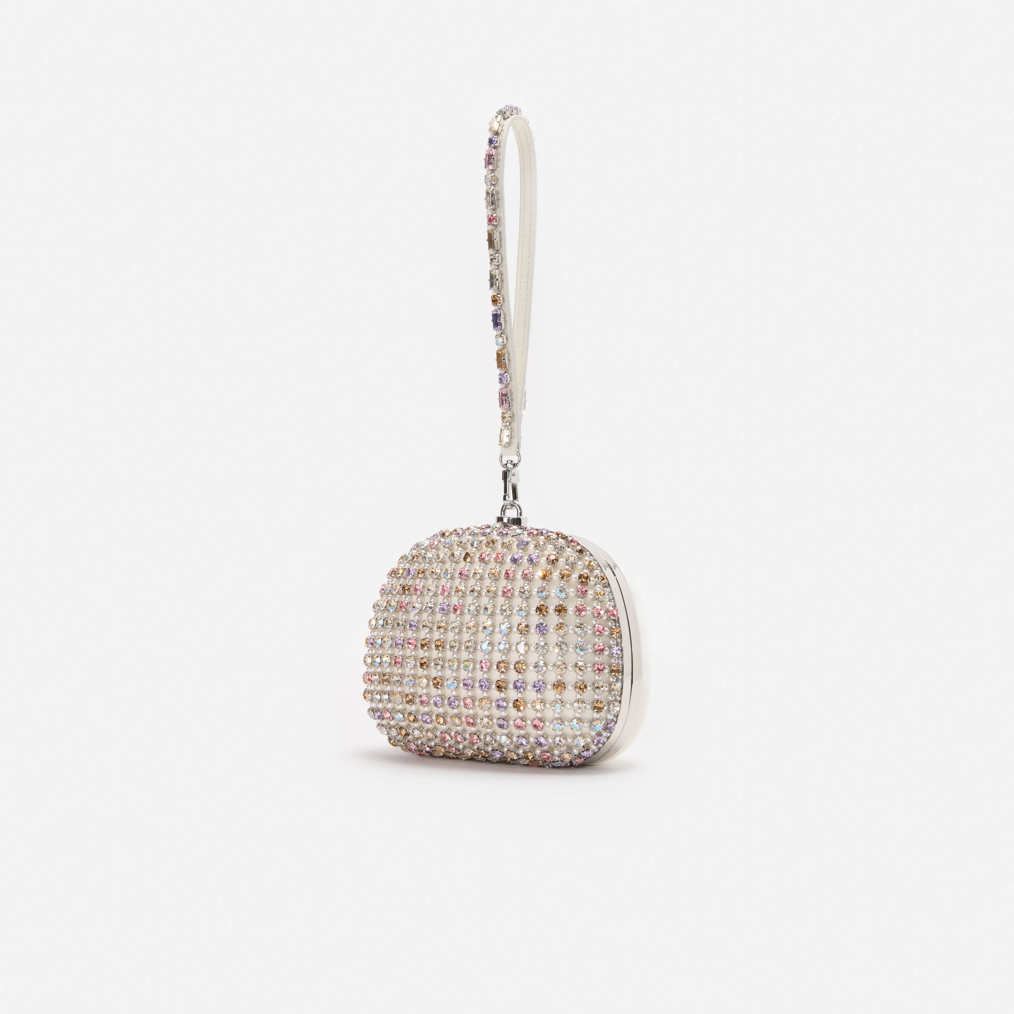 Multi Crystal Top Handle Clutch Bag - Image 2