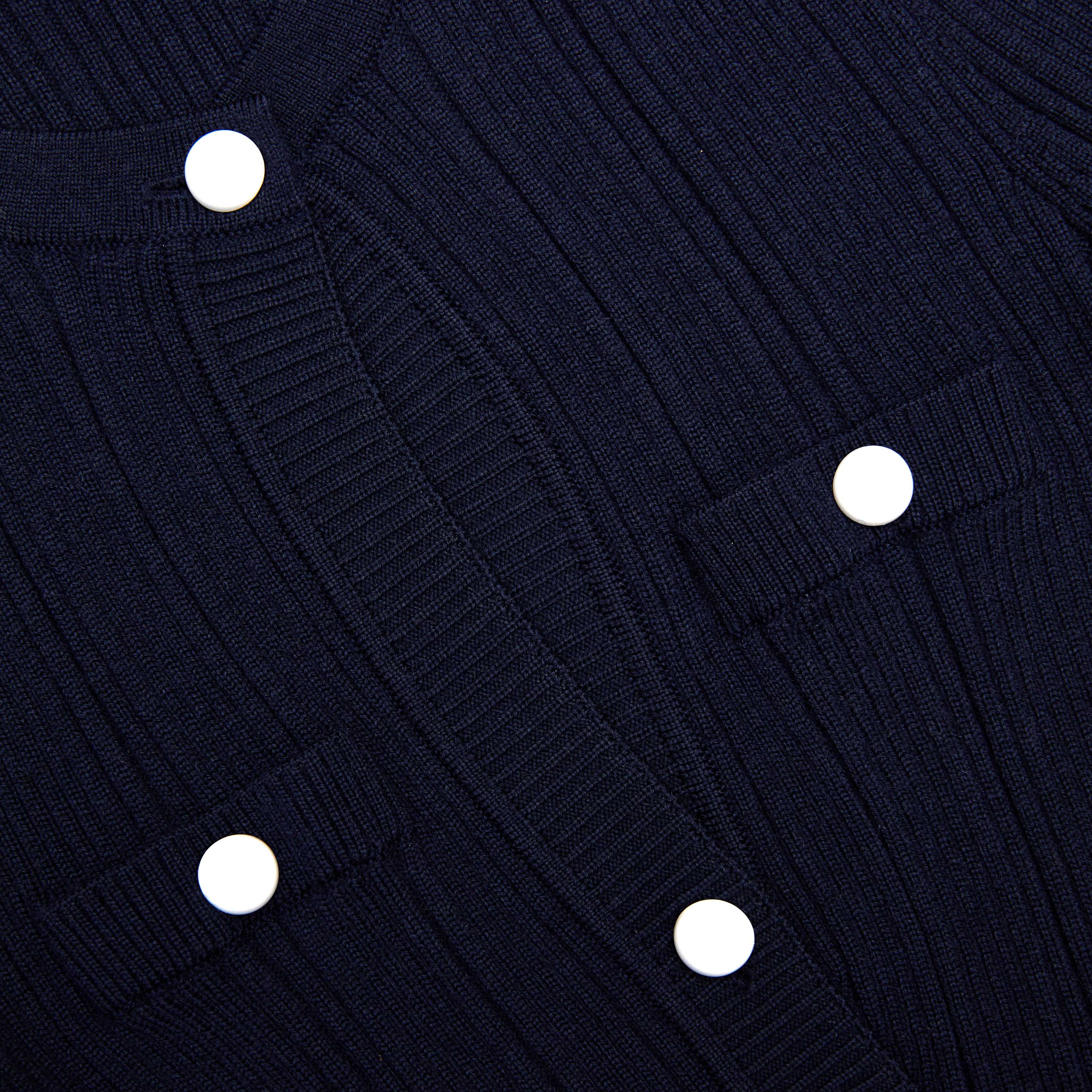 Navy Asymmetric Knit Top - Image 5
