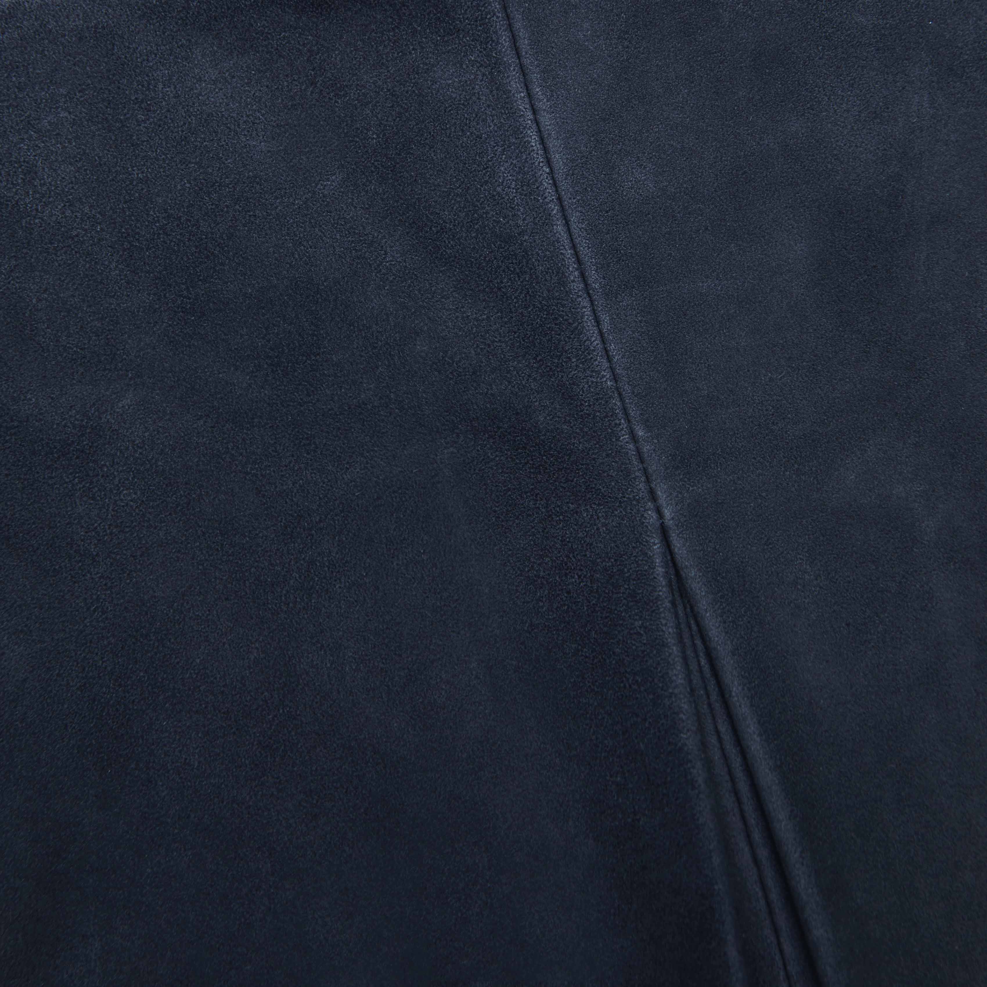 Navy Suede Mini Skirt - Image 5