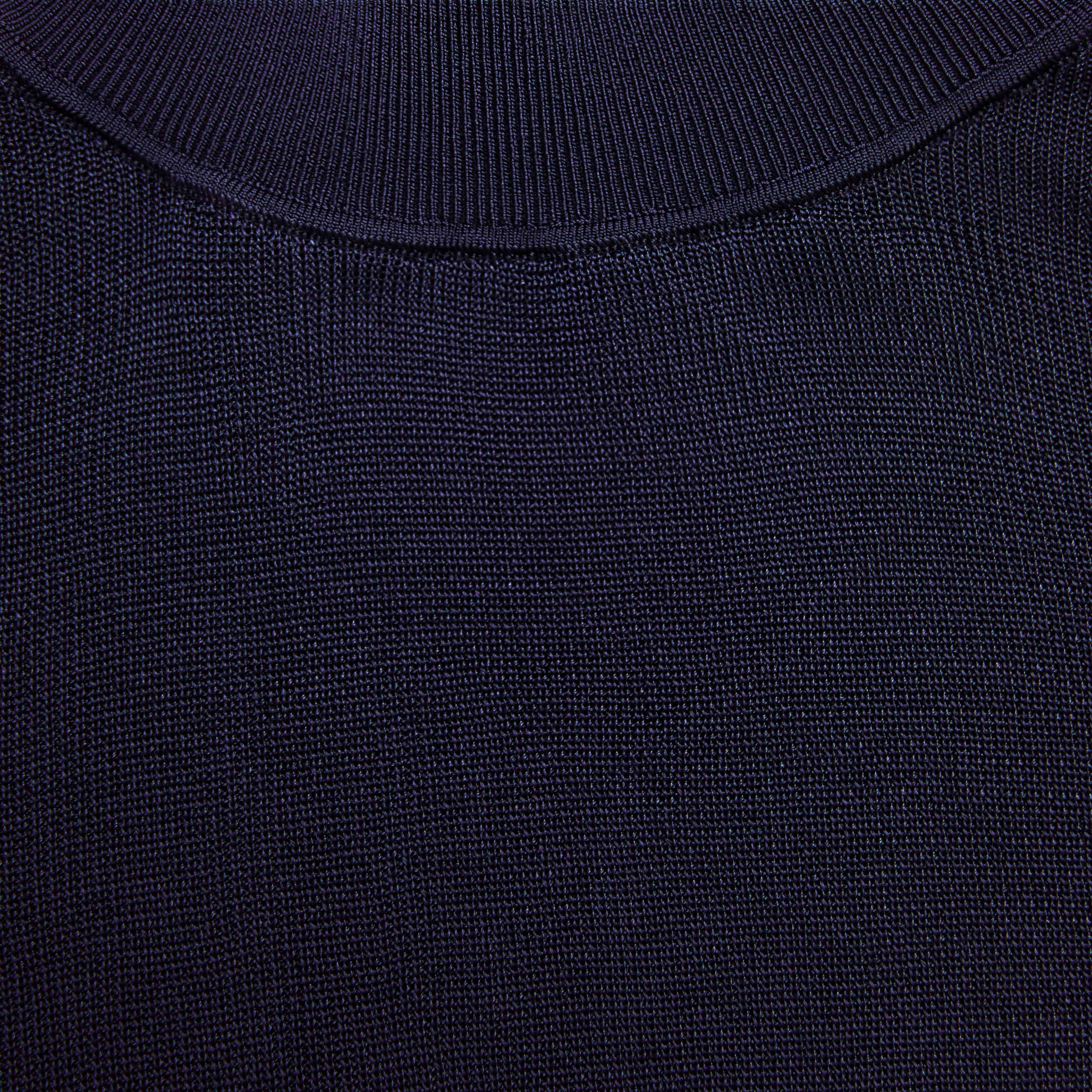 Navy Viscose Knit Top - Image 5