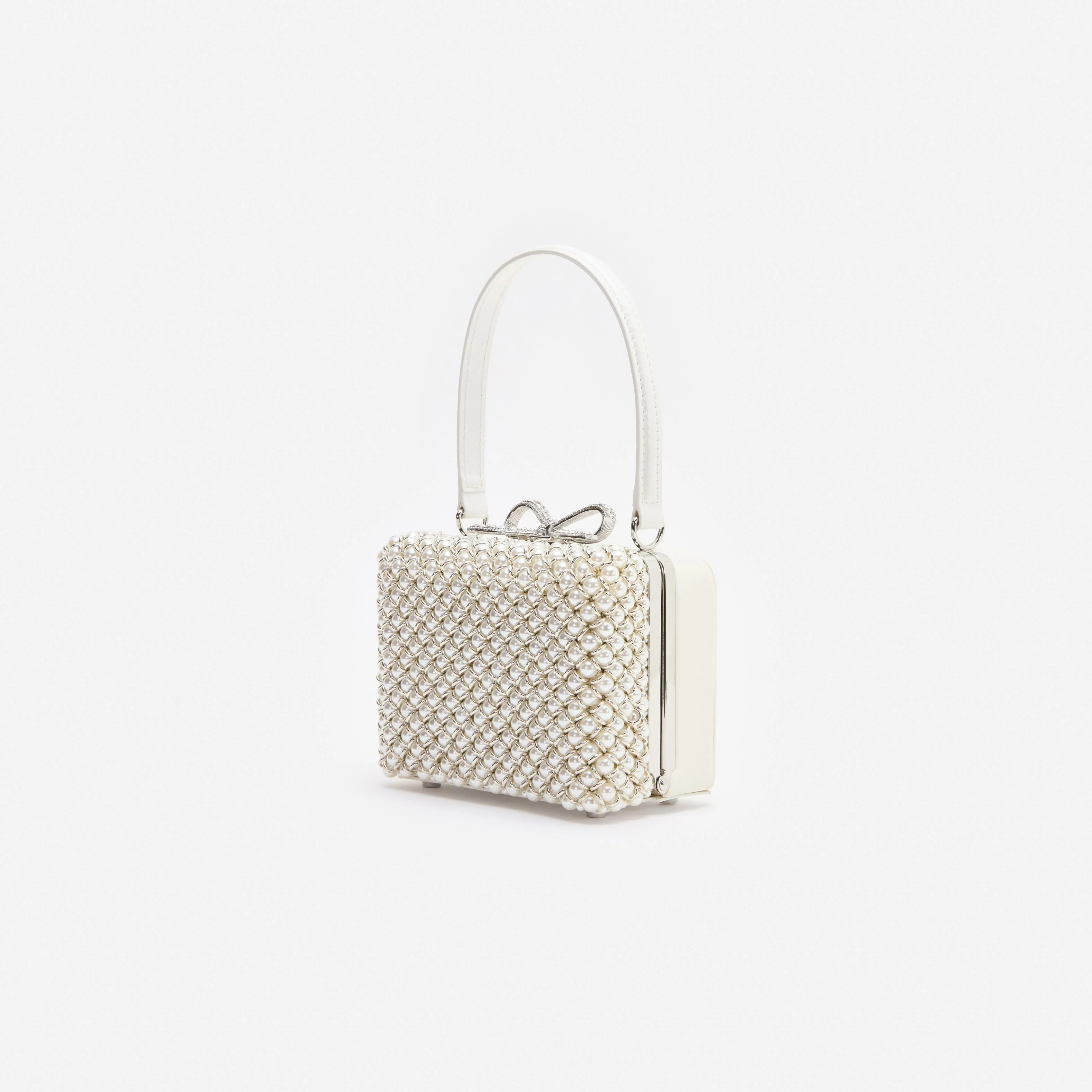Pearl Embellished Micro Bag - Image 2