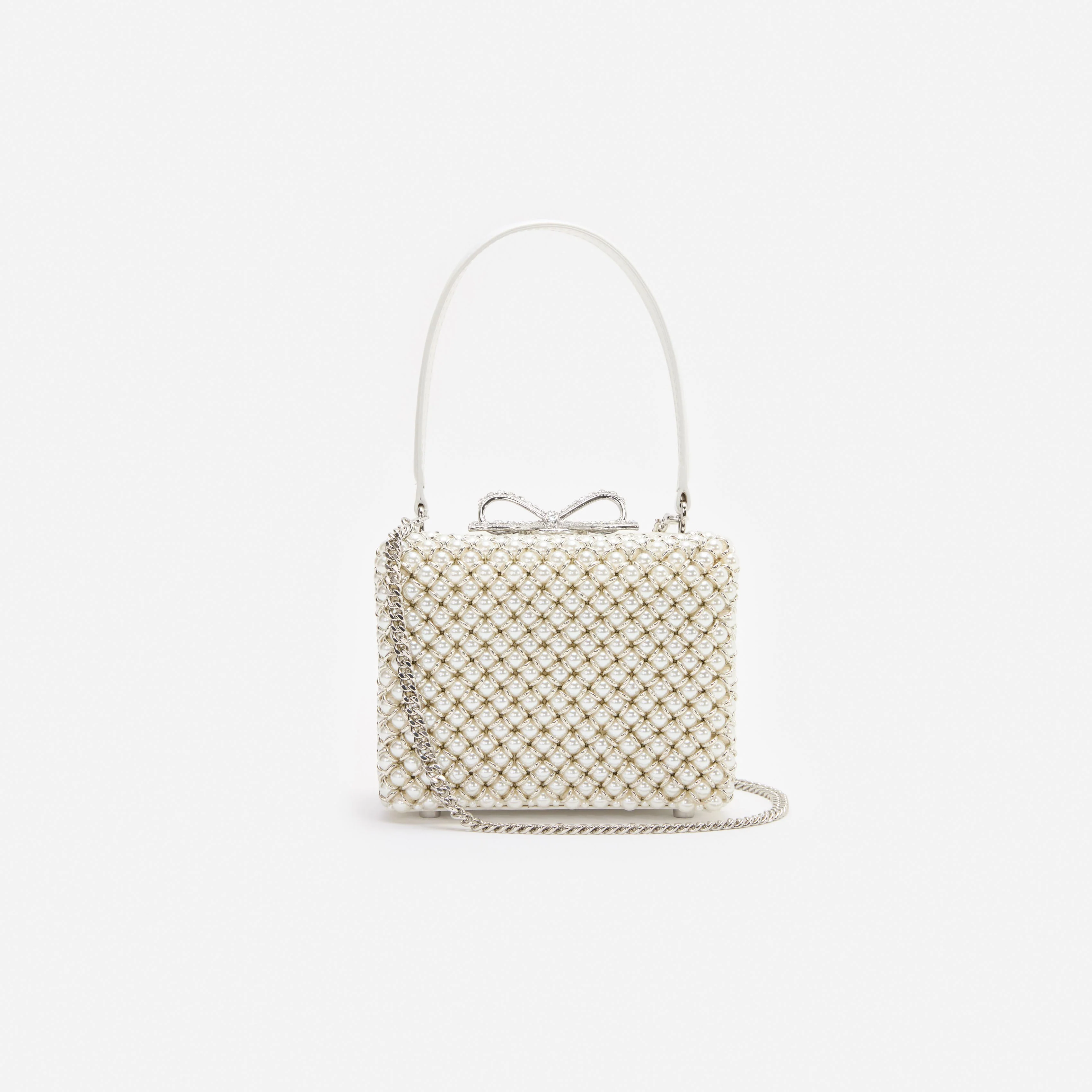 Pearl Embellished Micro Bag - Image 4