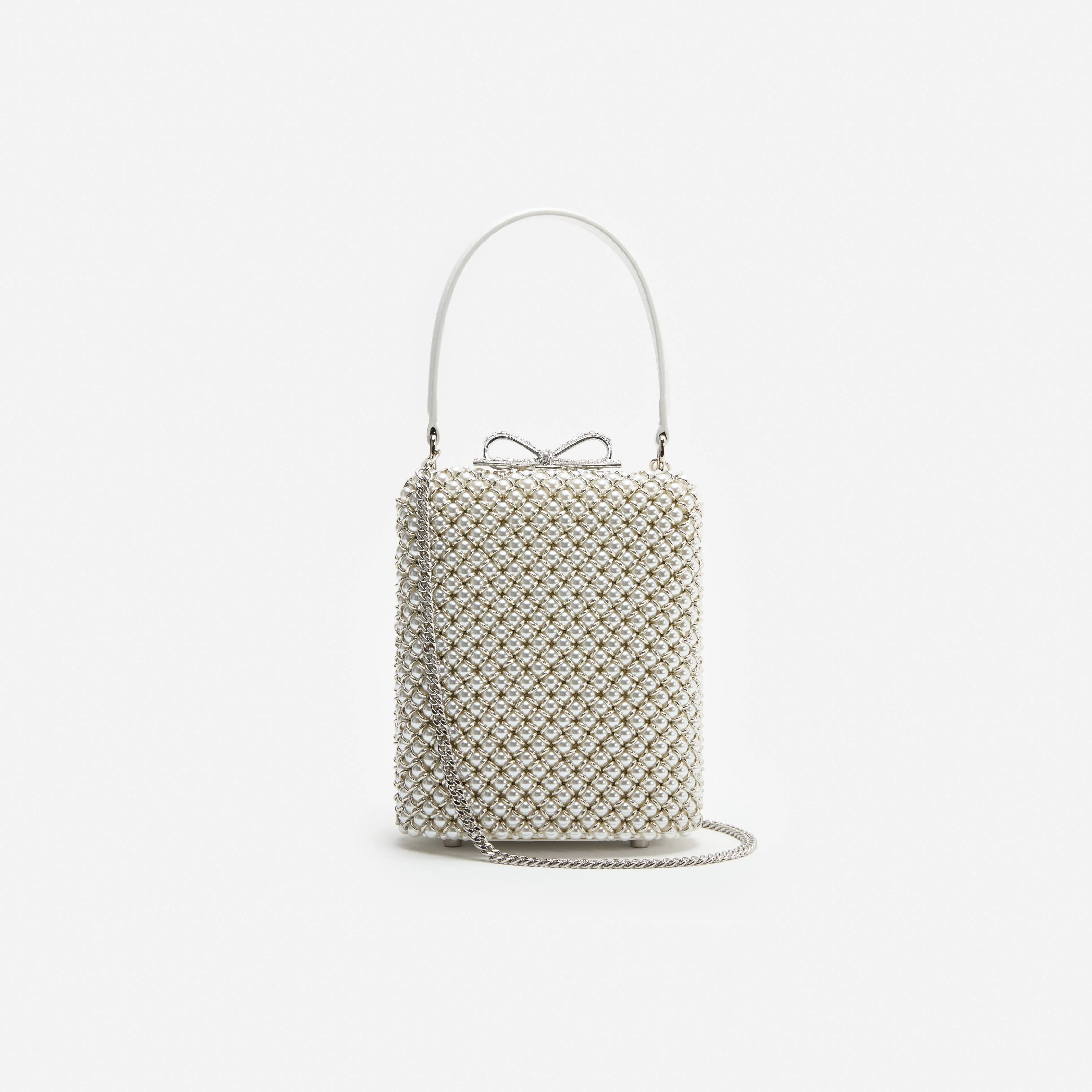 Pearl Embellished Mini Bag - Image 4