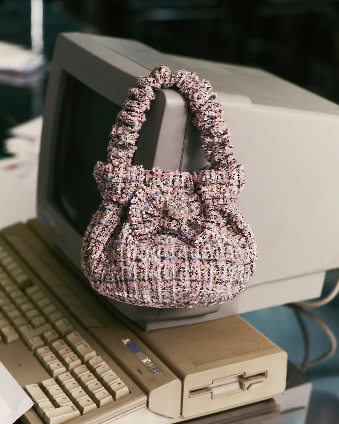 Pink Boucle Bag - Image 3