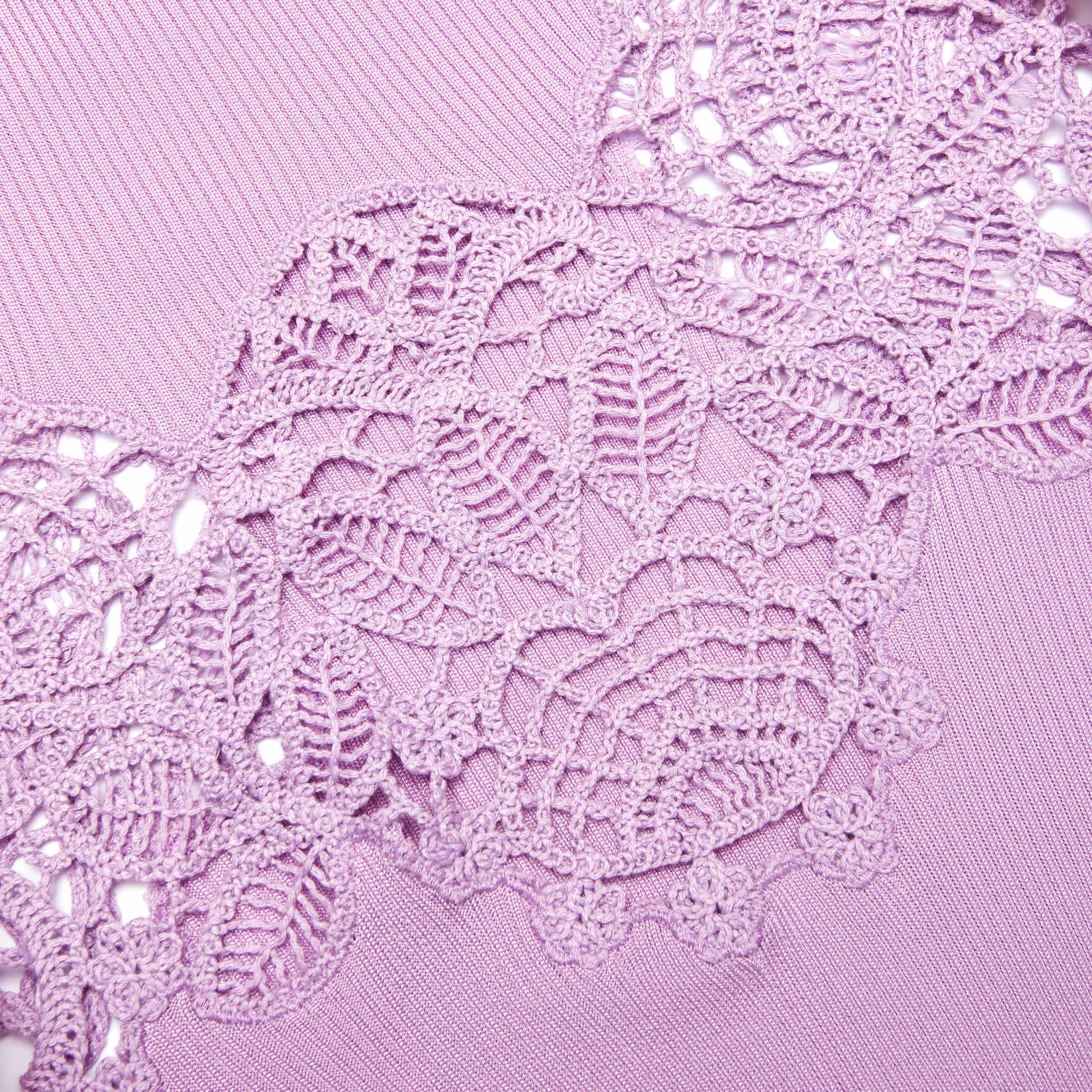 Pink Viscose Knit Cut Out Maxi Dress - Image 5