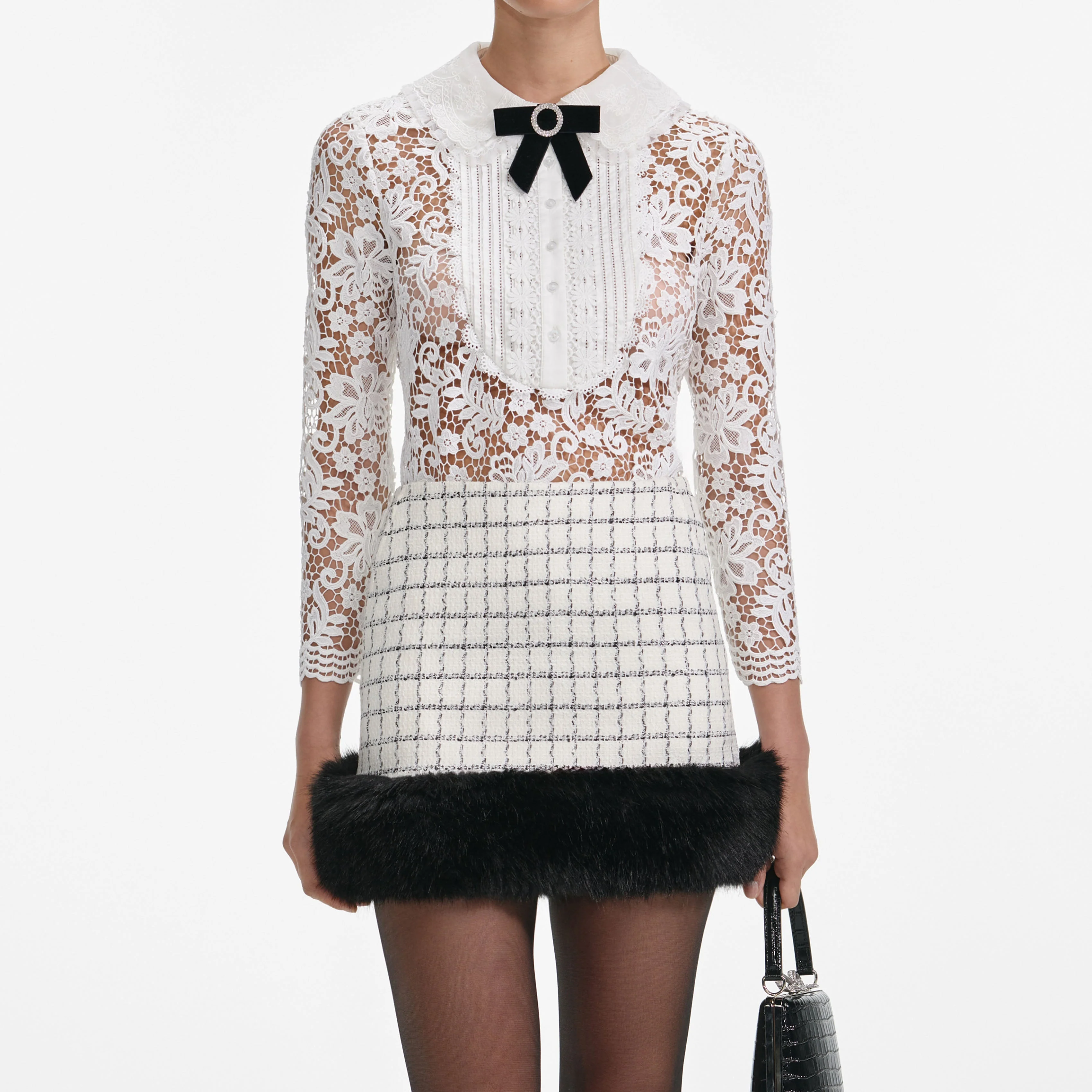 White Lace Blouse - Image 4