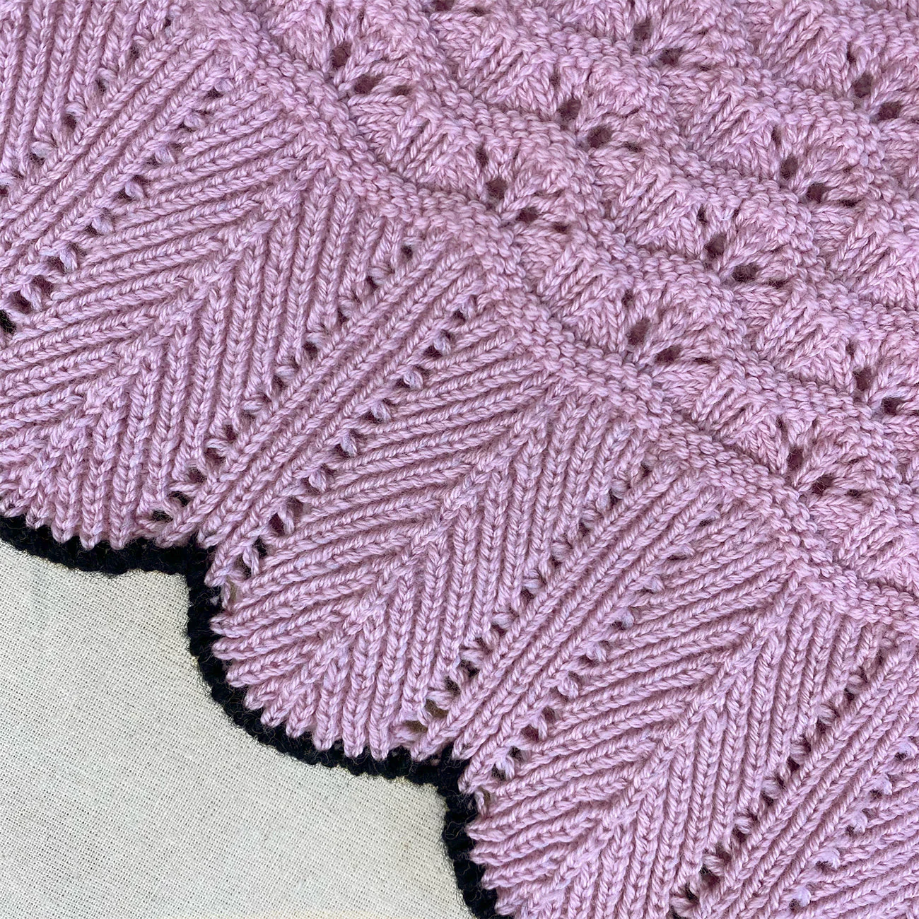 Lilac Crochet Knit Mini Skirt - Image 4