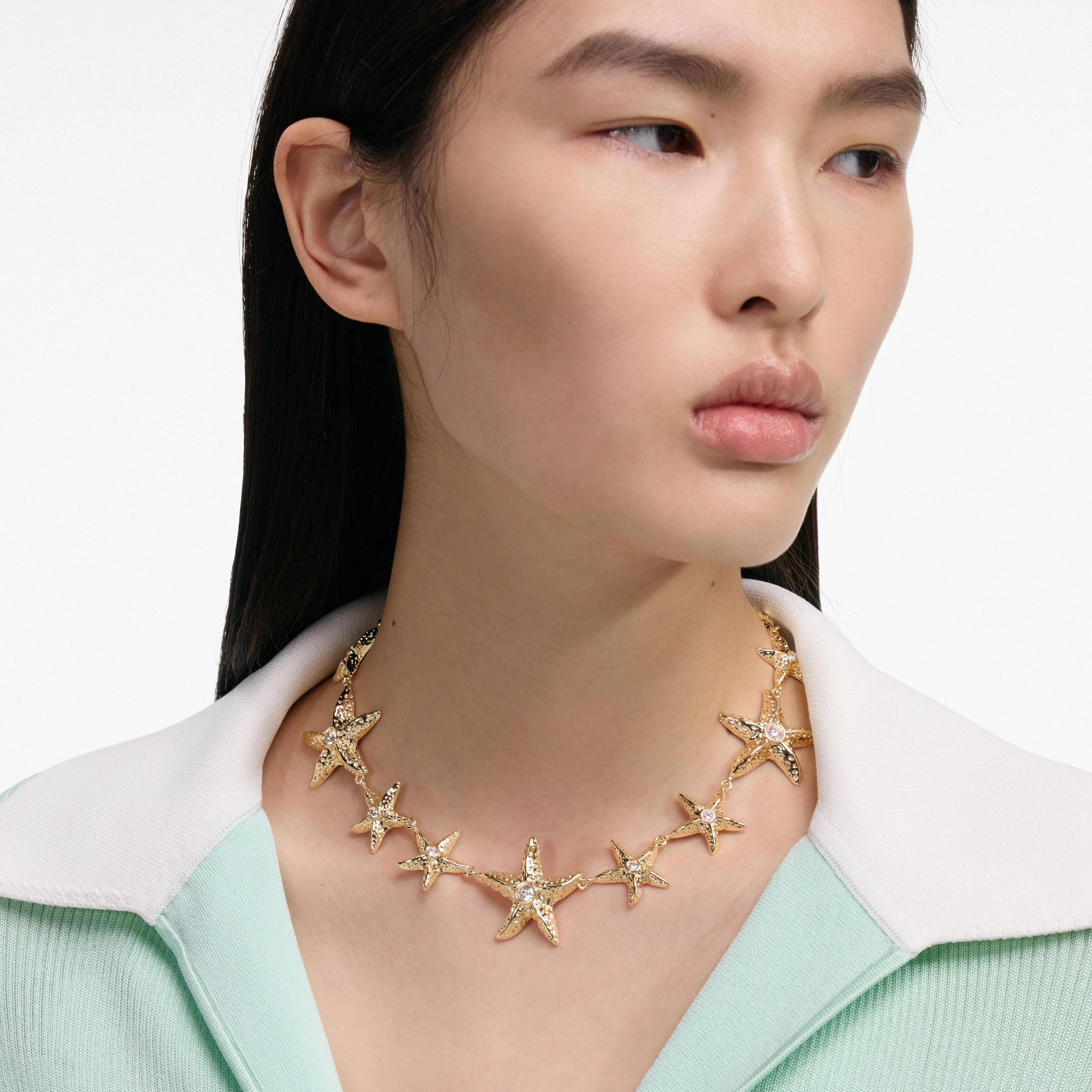 Mottled Gold Sea Star Necklace - Image 4
