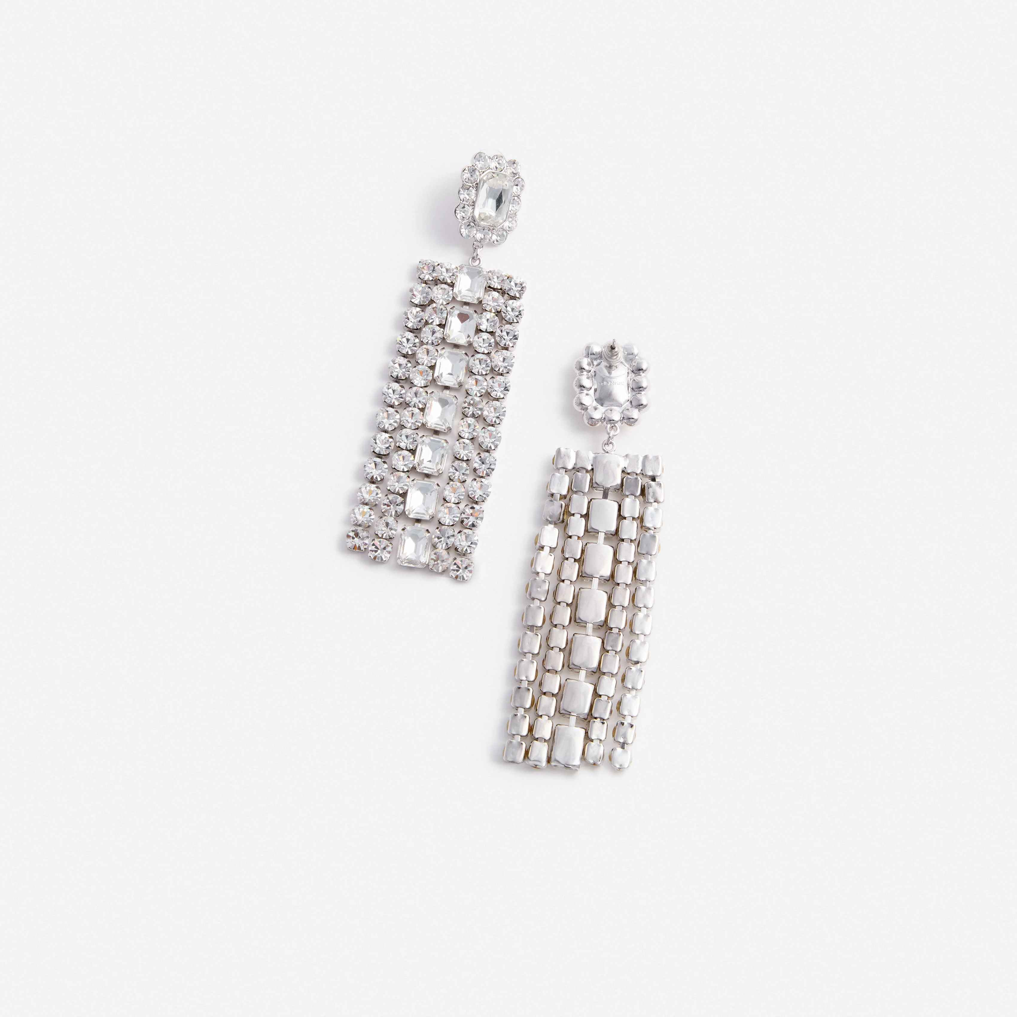 Multi Crystal Droplet Earrings - Image 3