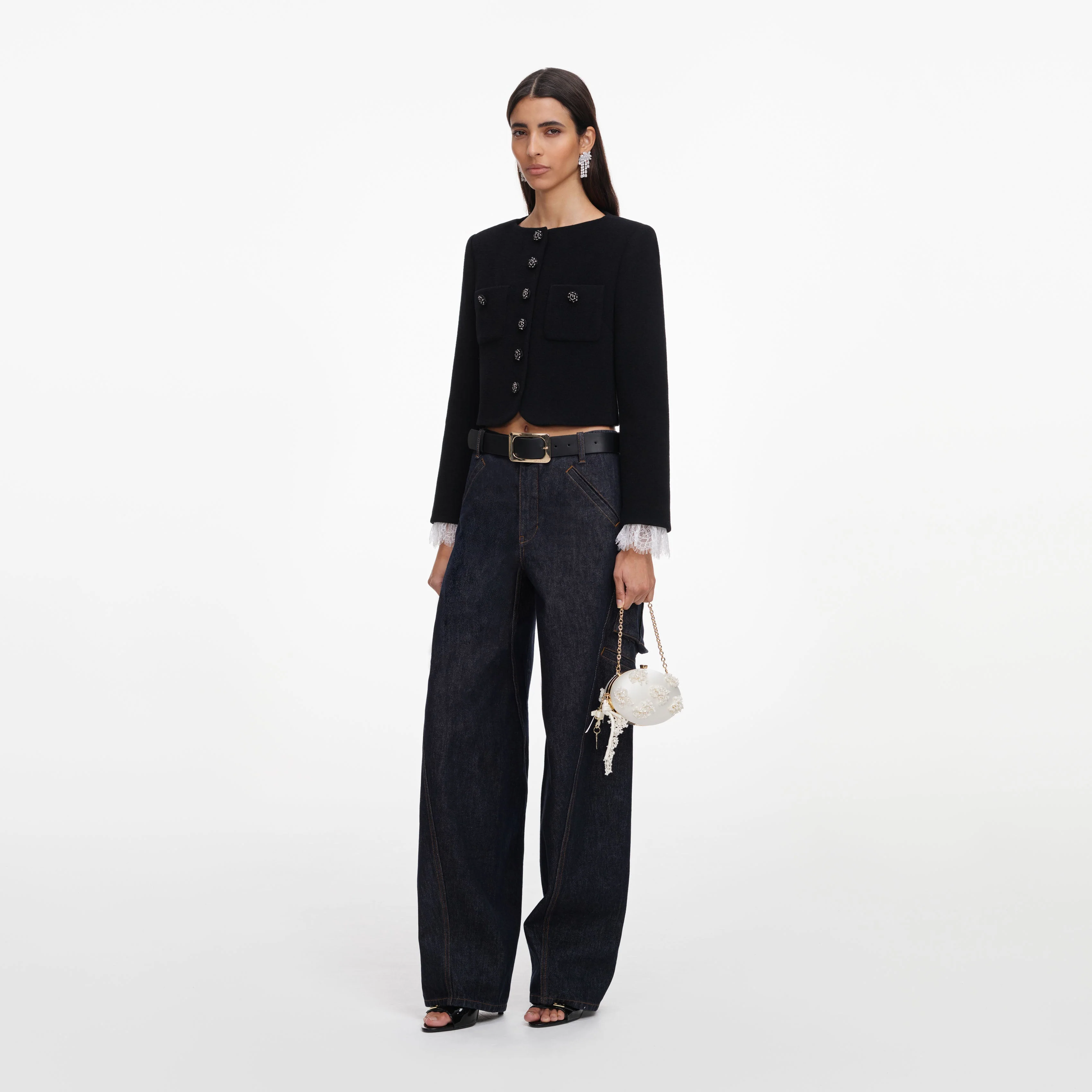 Black Button Down Jacket - Image 2