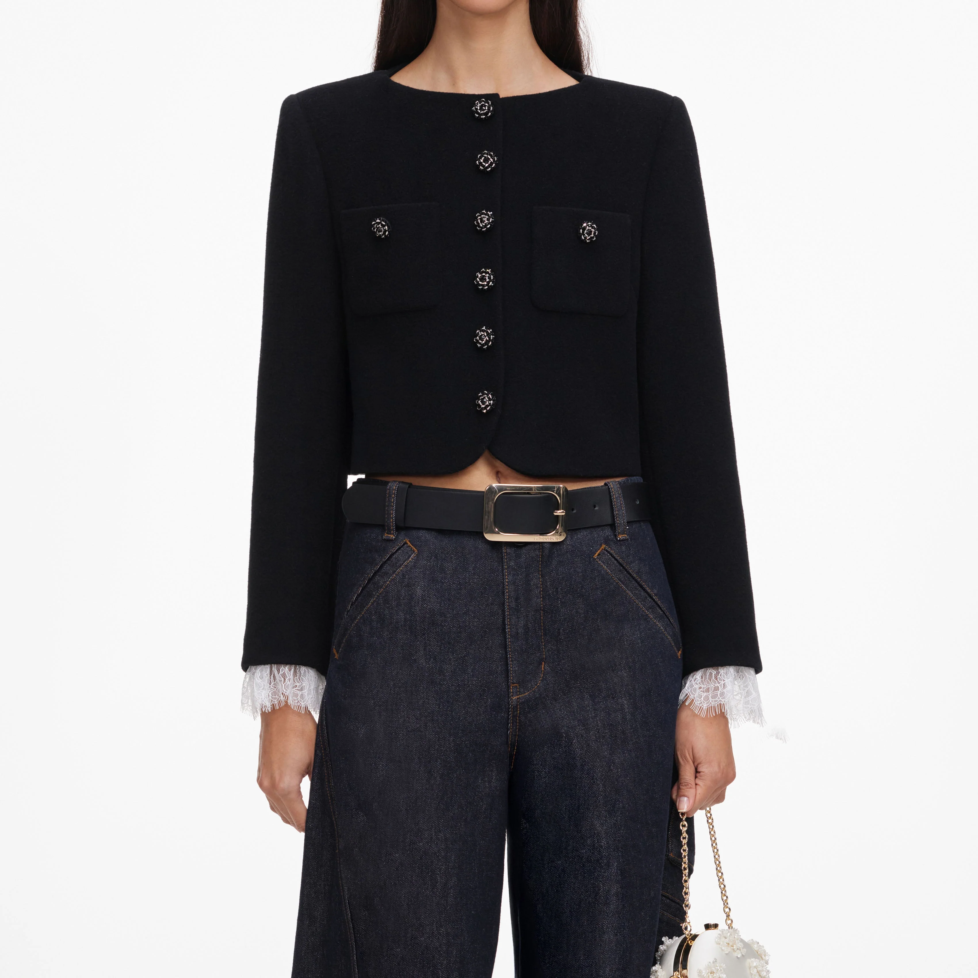 Black Button Down Jacket - Image 4