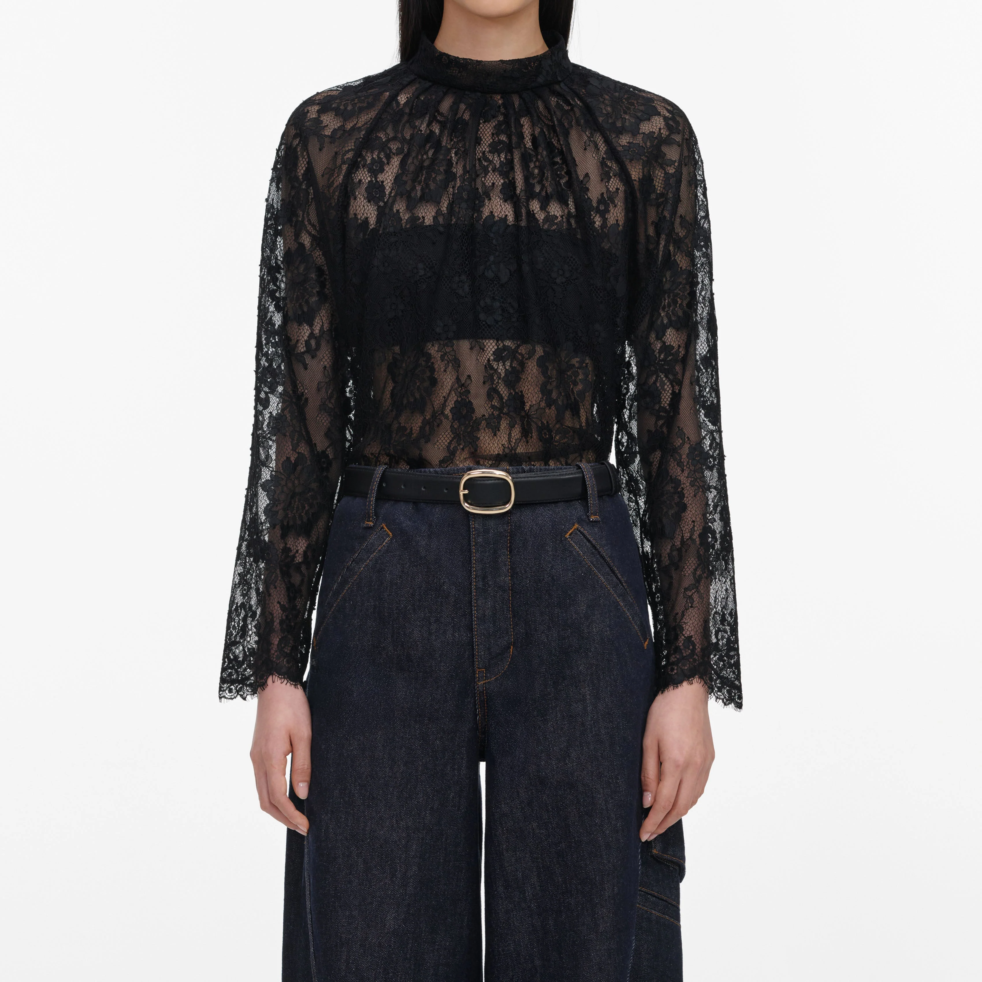 Black Lace Blouse - Image 4