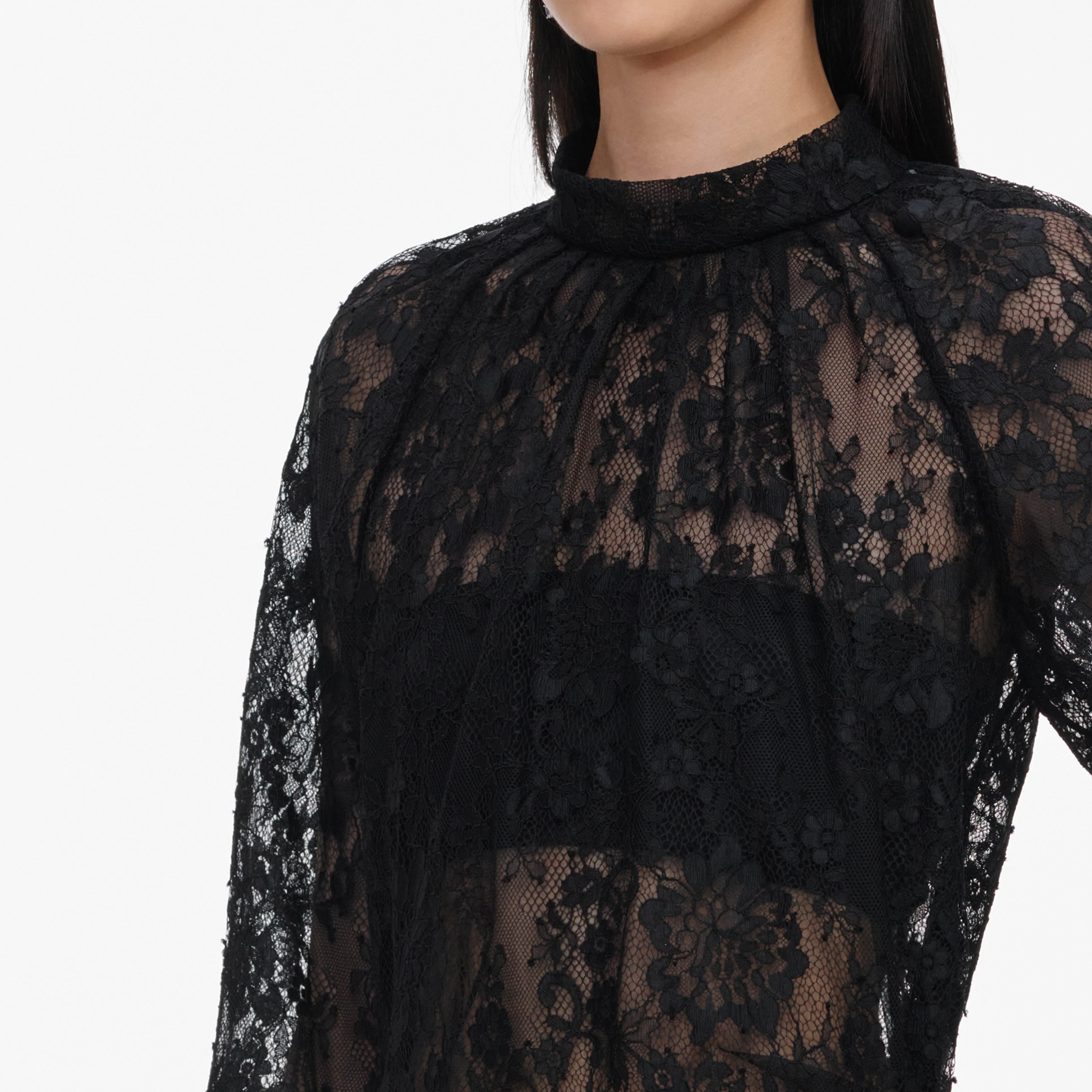 Black Lace Blouse - Image 5