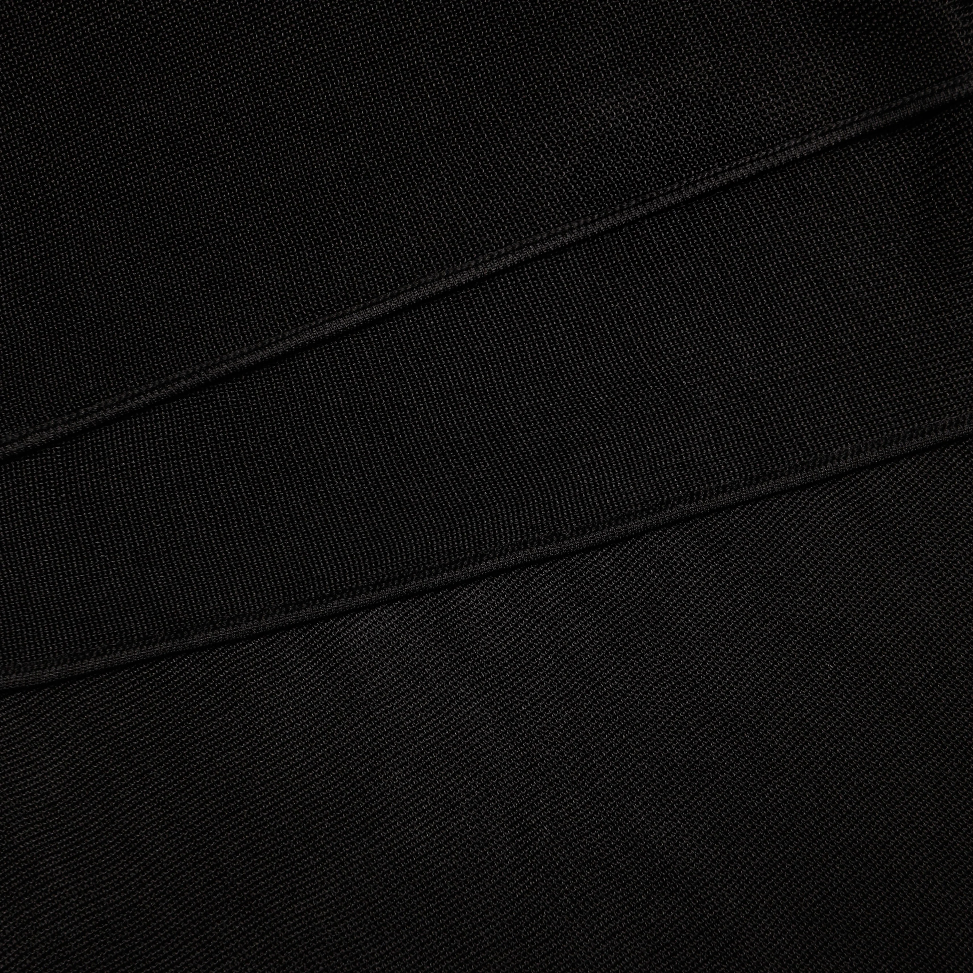 Black Viscose Knit One Shoulder Maxi Dress - Image 7