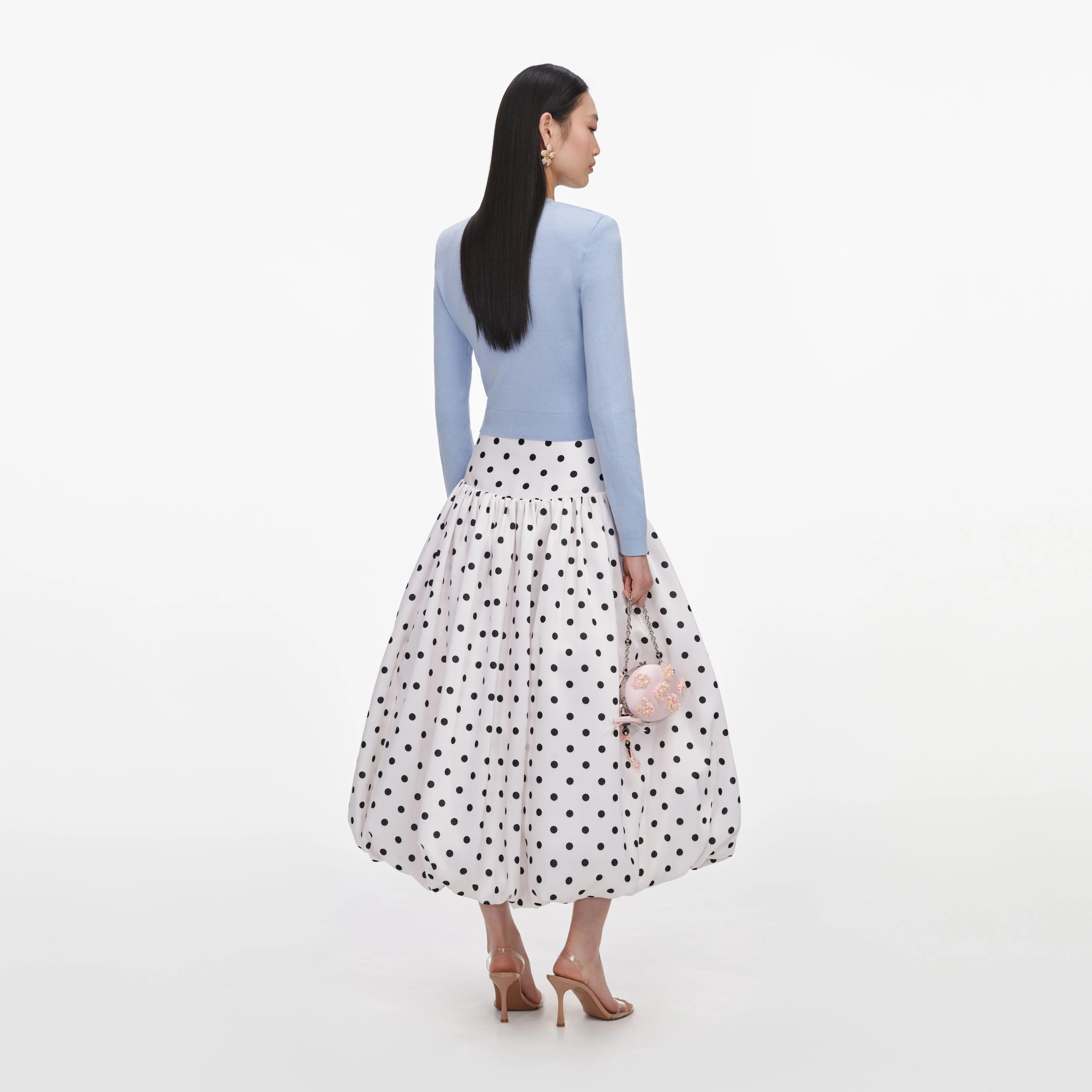 Blue Flower Knit Cardigan - Image 3