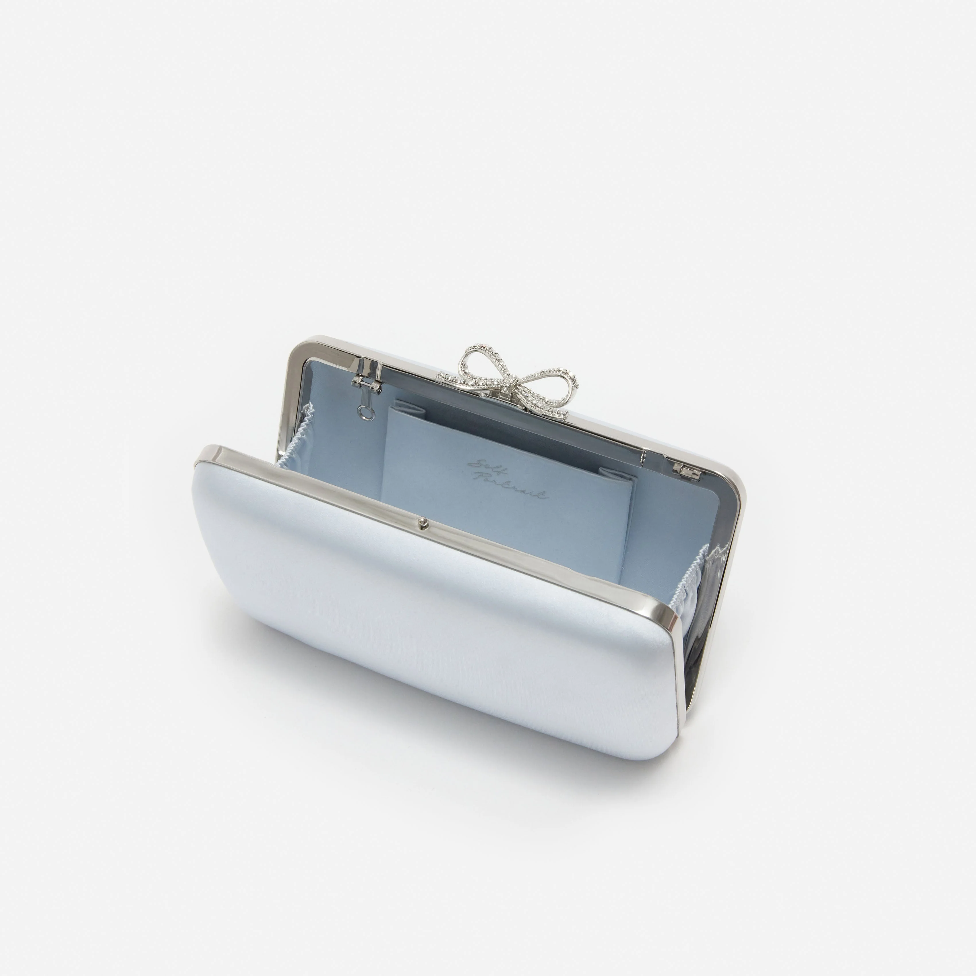 Blue Satin Clutch Bag - Image 5
