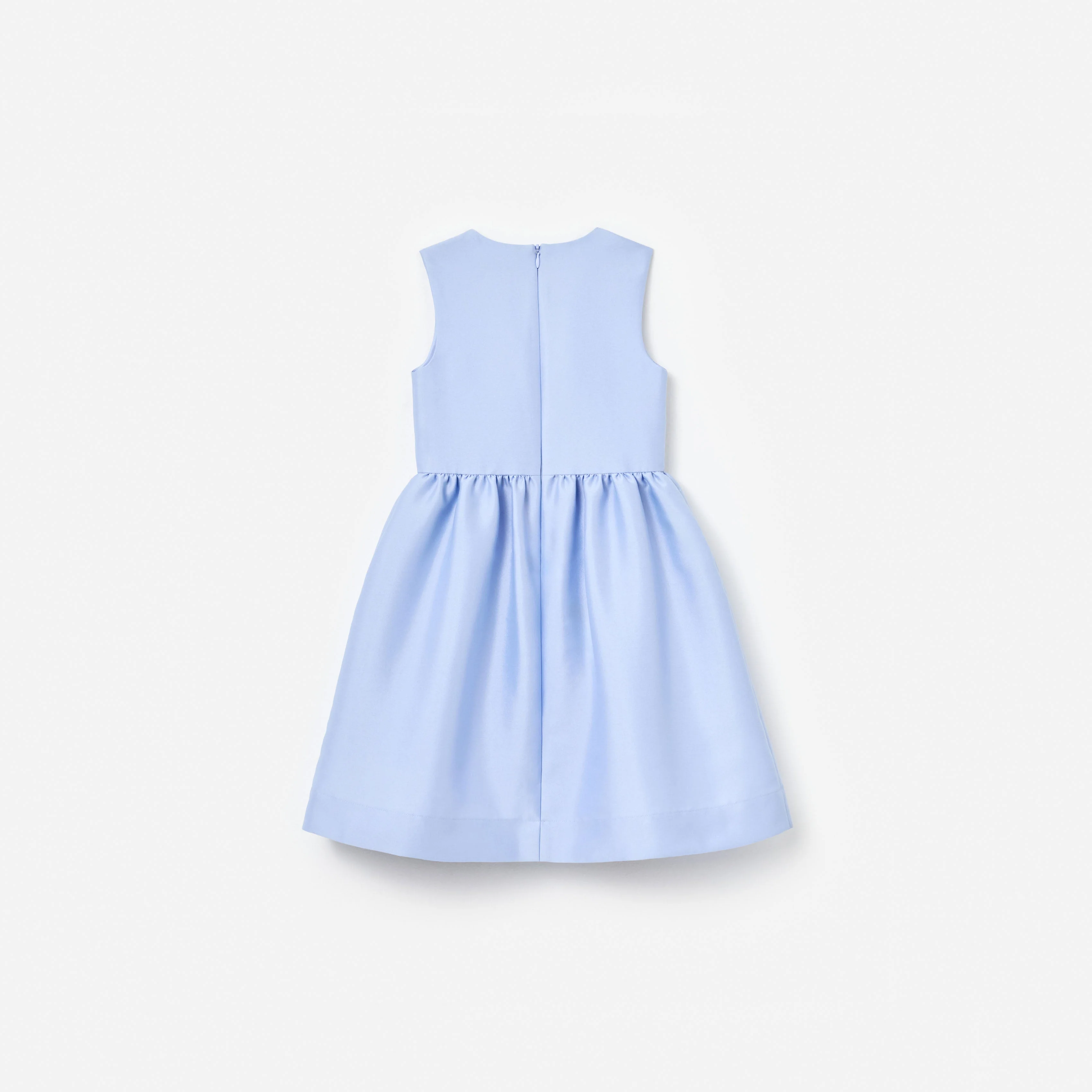 Blue Taffeta Sequin Embellished Dress - Image 2