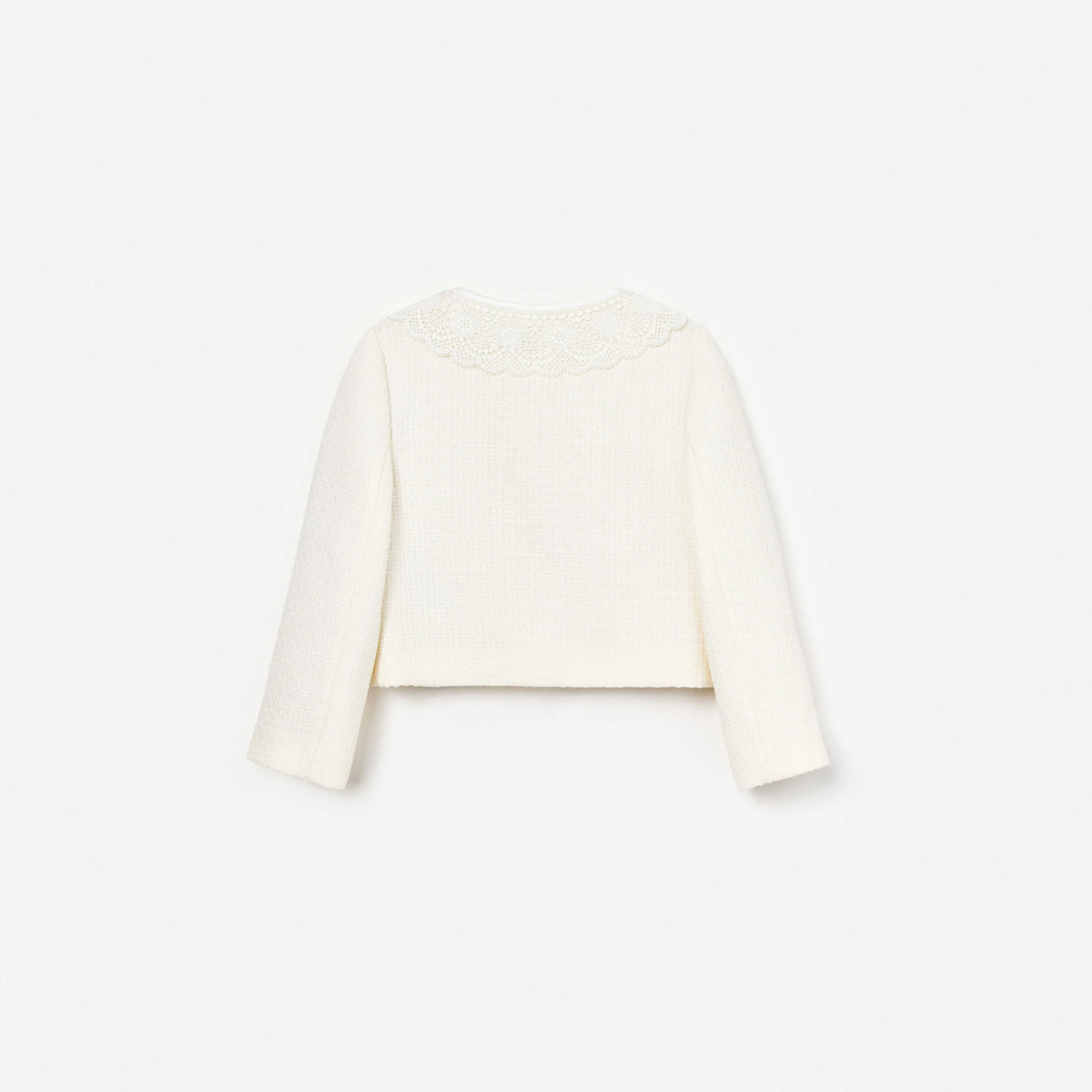 Cream Boucle Jacket - Image 2