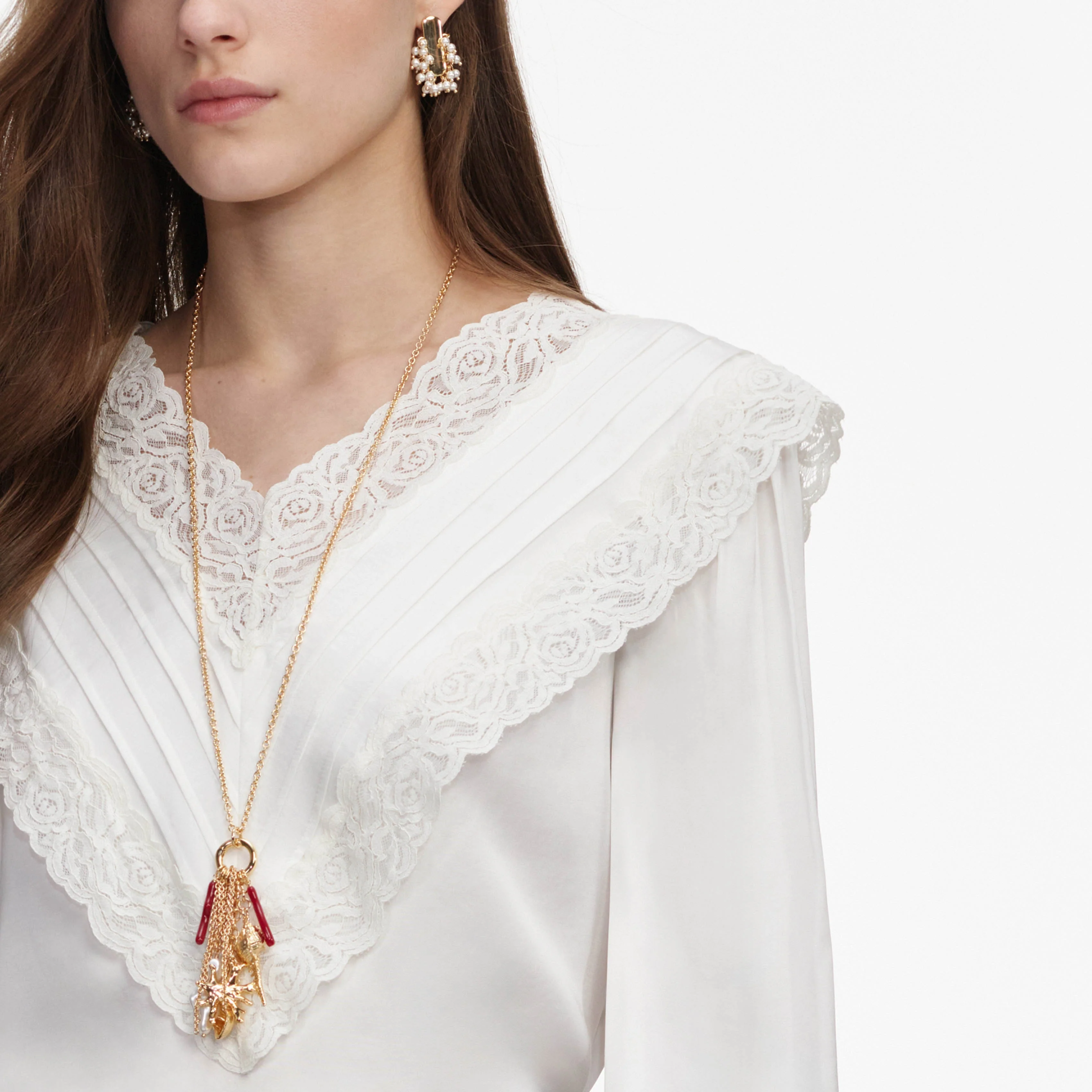 Cream Viscose Lace Top - Image 5