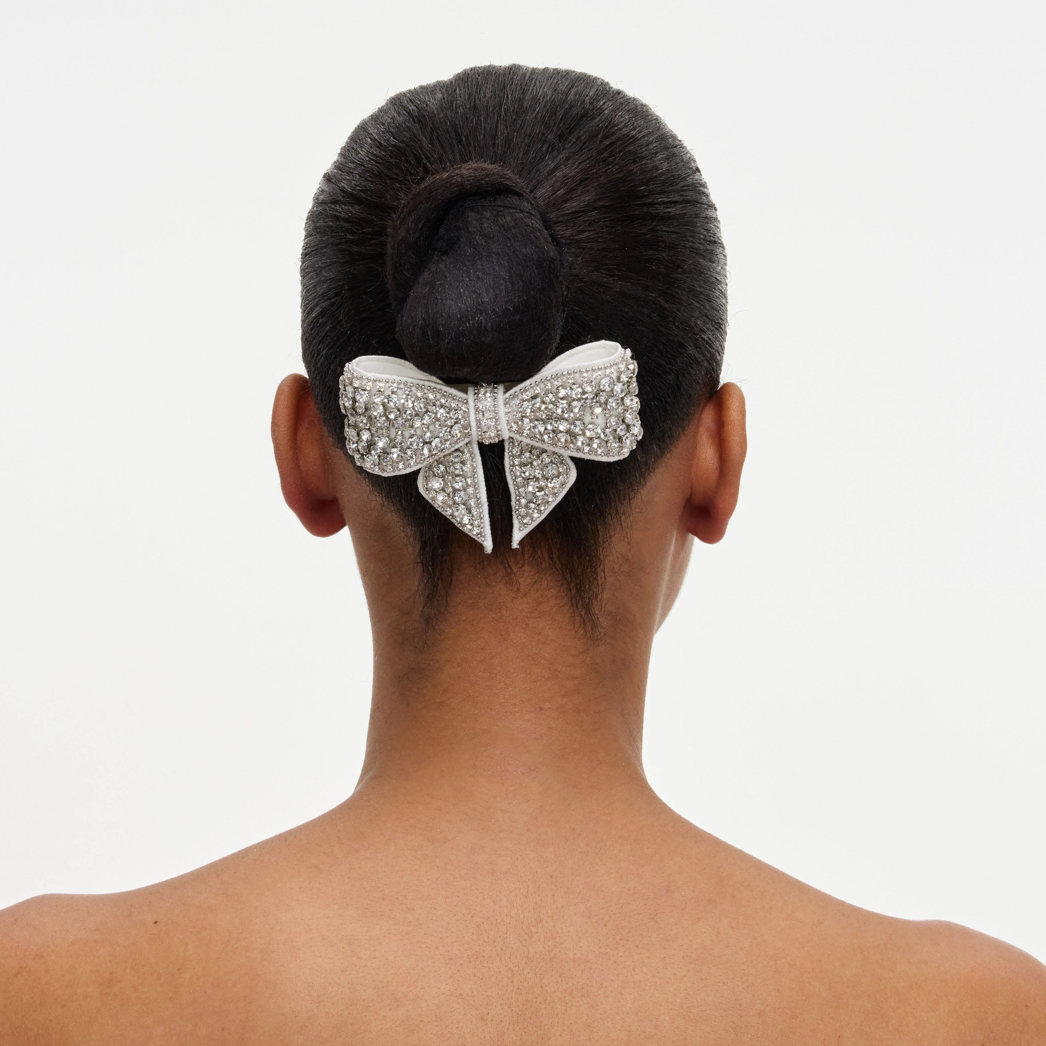 Crystal Embellished Bow Hairclip - Image 2