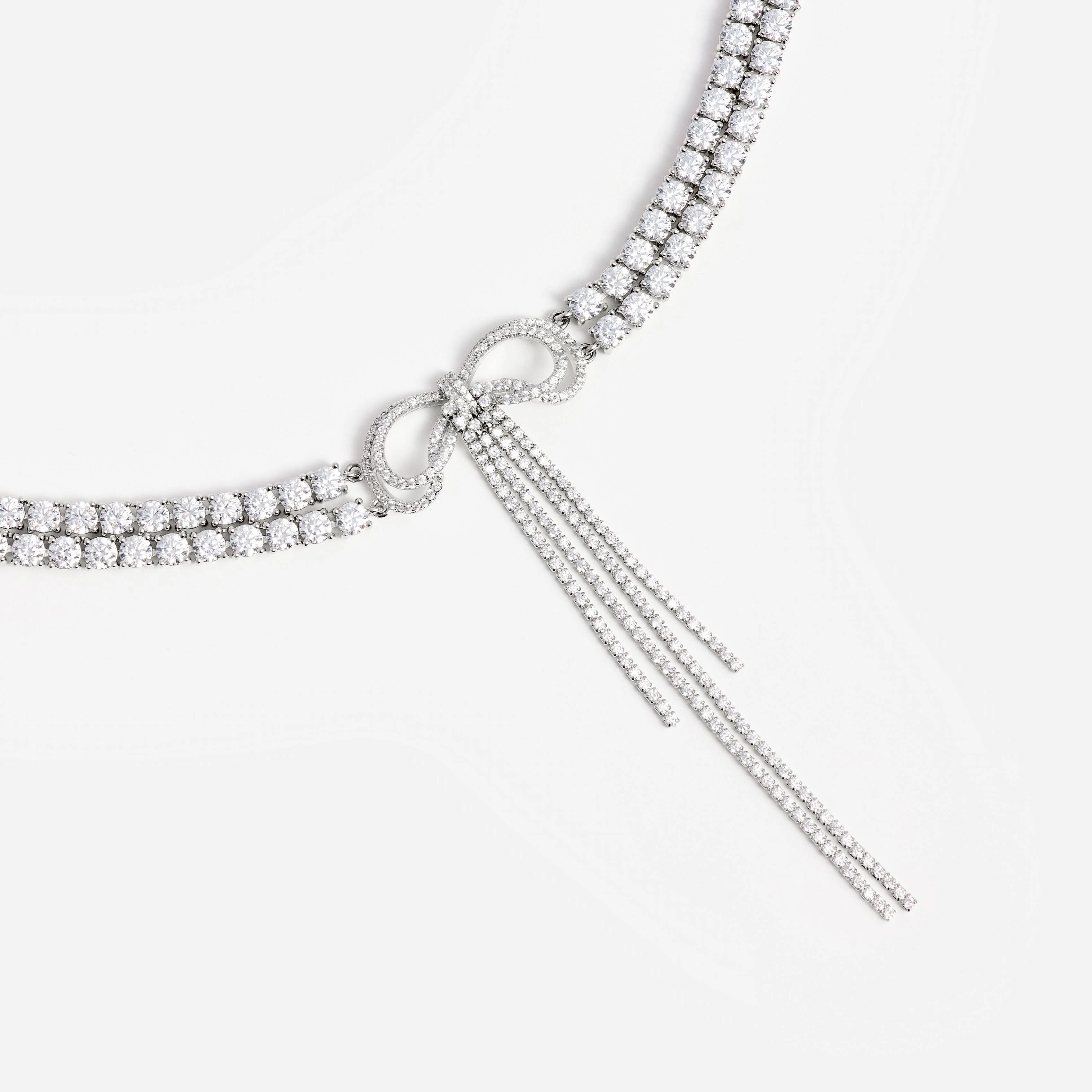 Double Crystal Bow Choker - Image 3