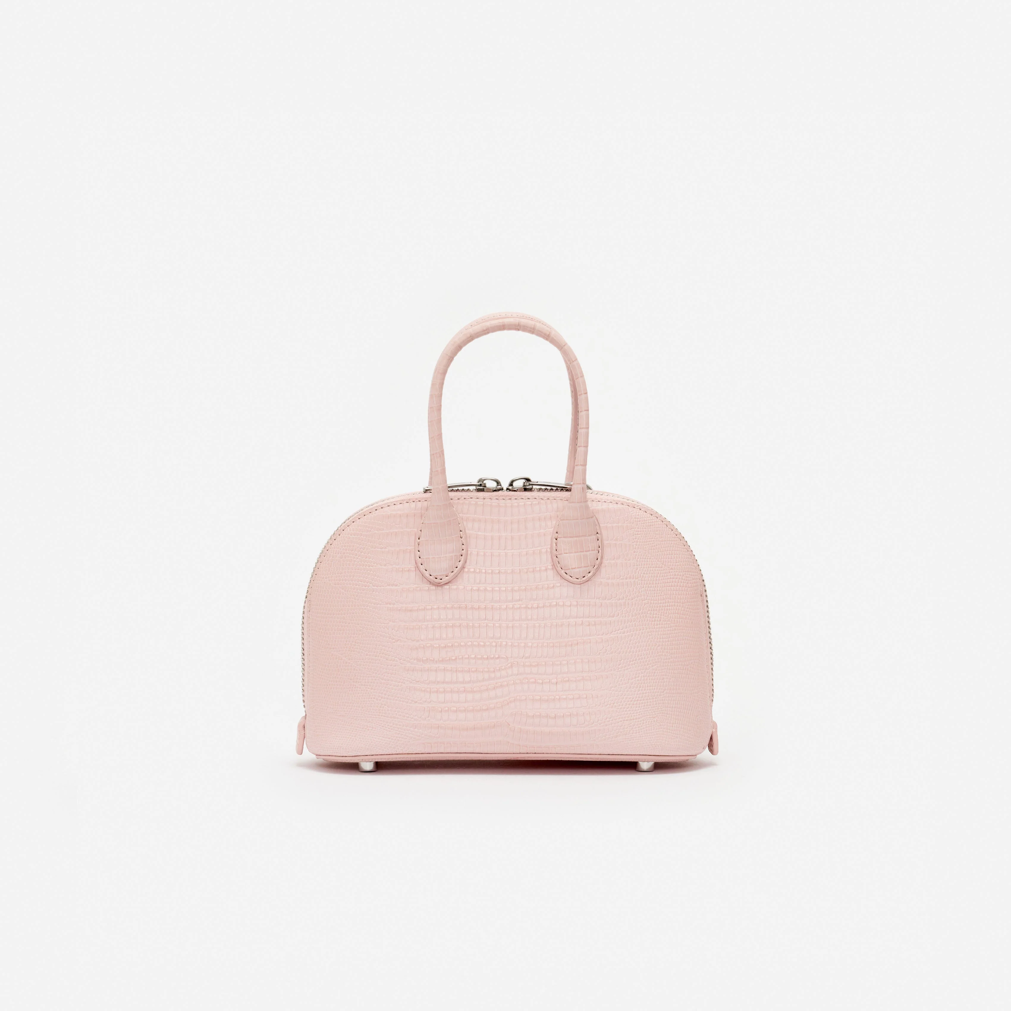 Embossed Leather Pink Mini Bag - Image 3