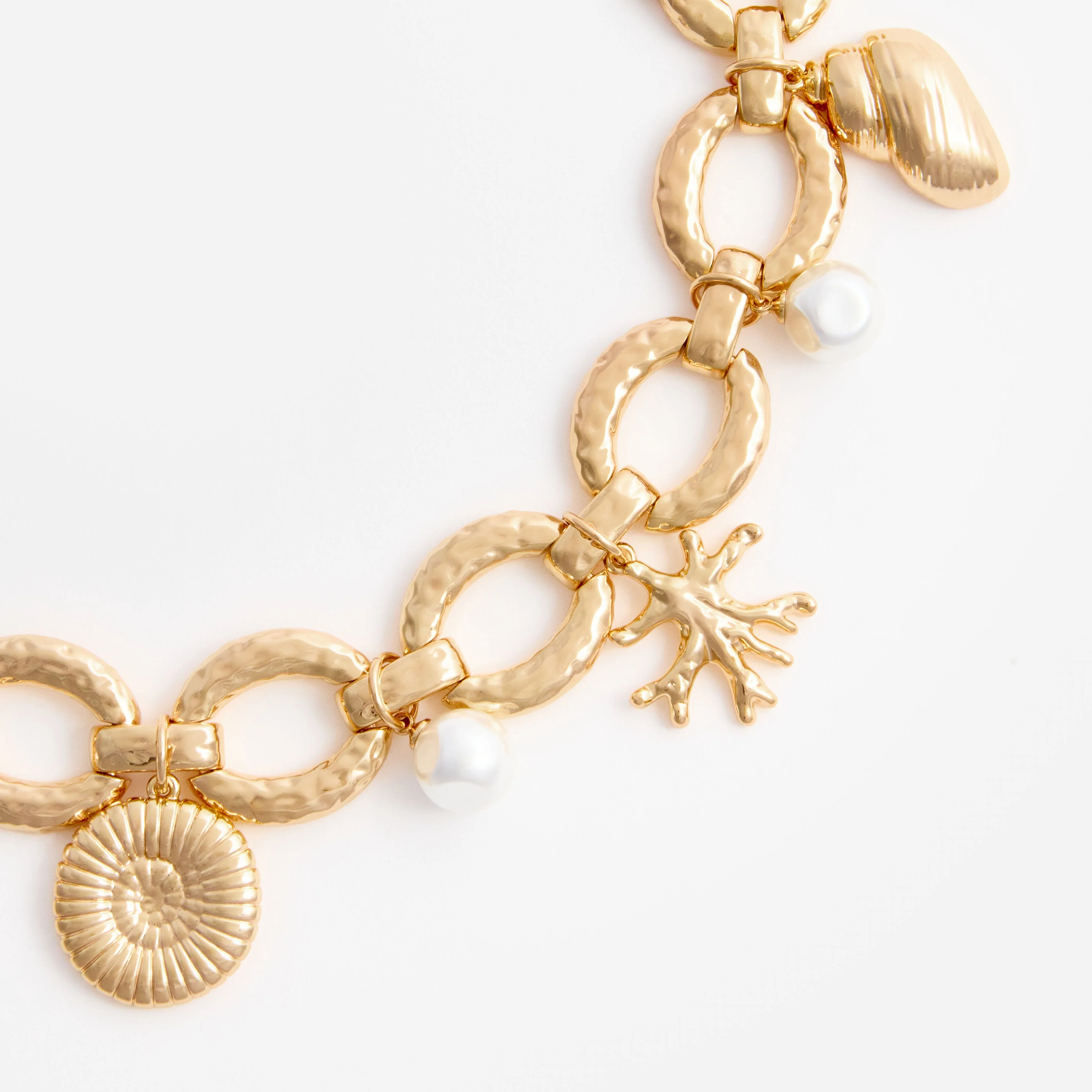 Gold Coral Charm Bracelet - Image 3