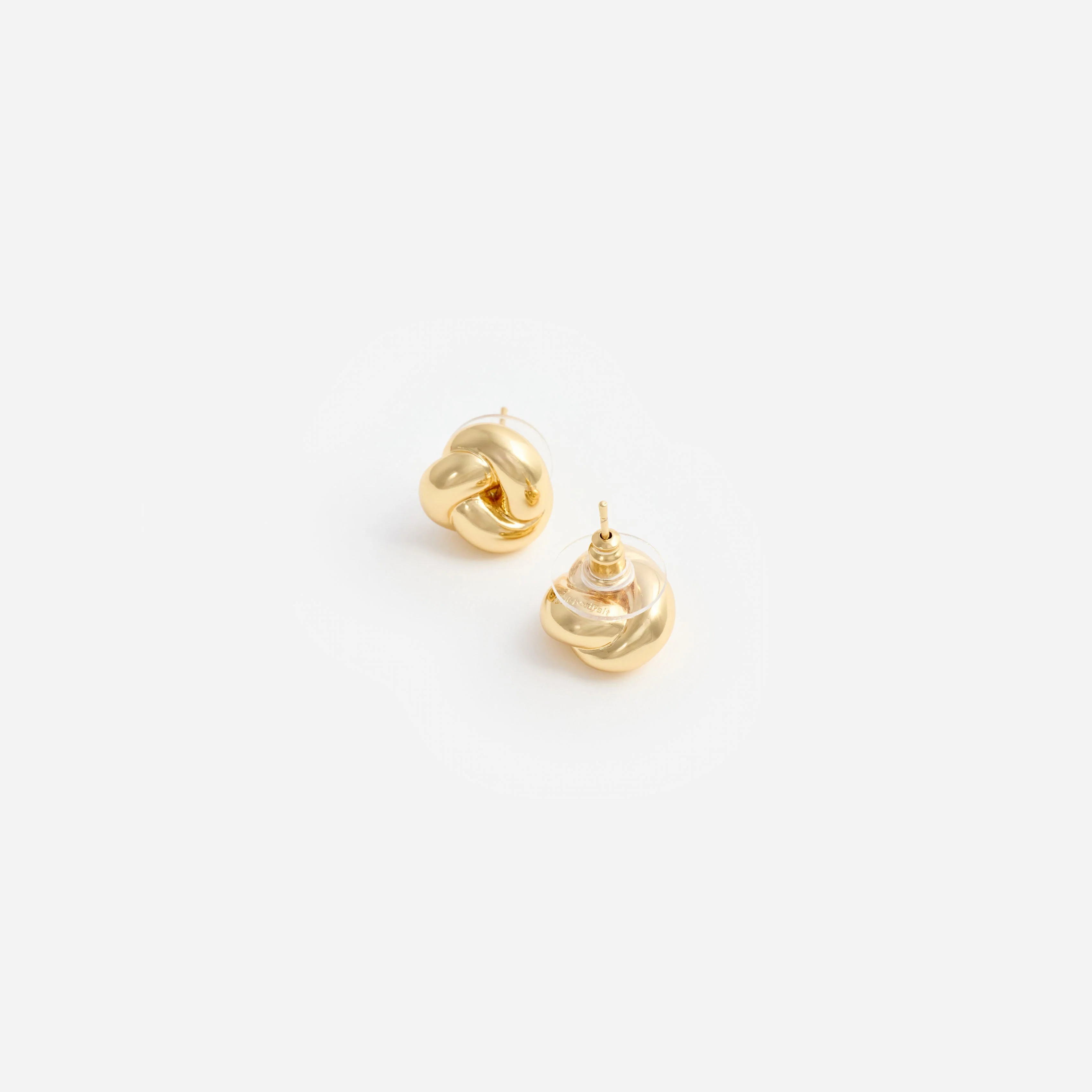 Gold Small Knot Earrings - Image 3