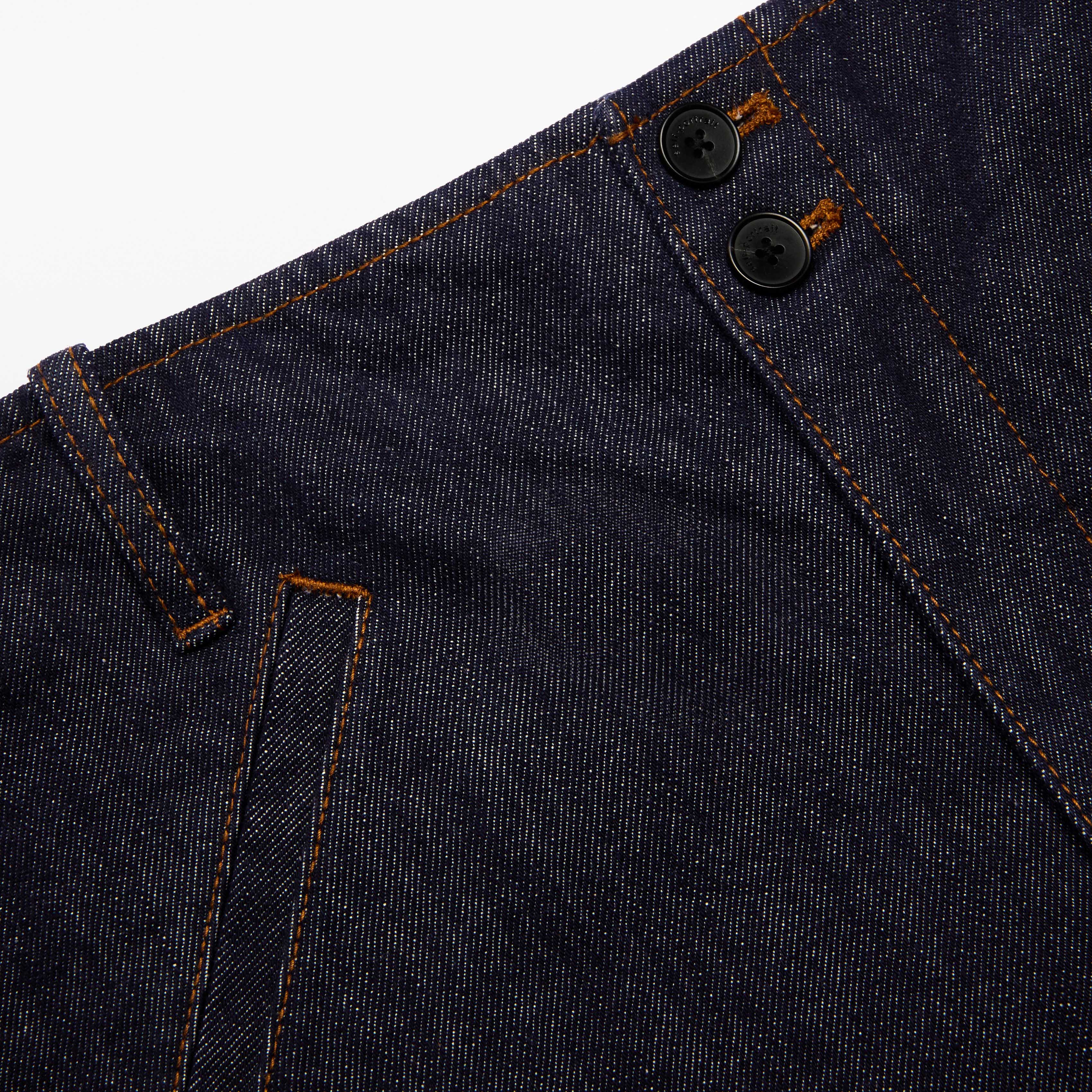Indigo Denim Cargo Jeans - Image 6