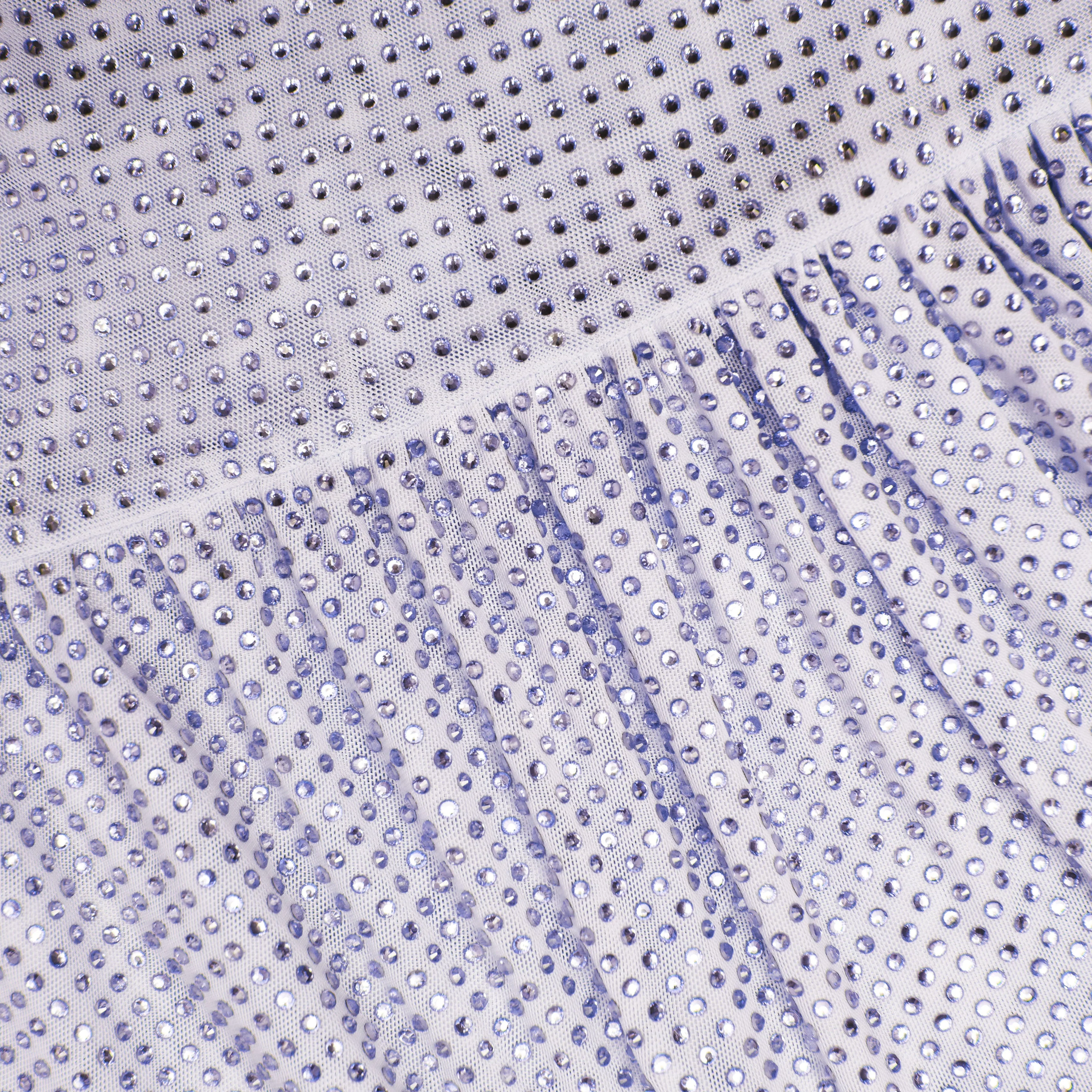 Lilac Rhinestone Midi Dress - Image 5